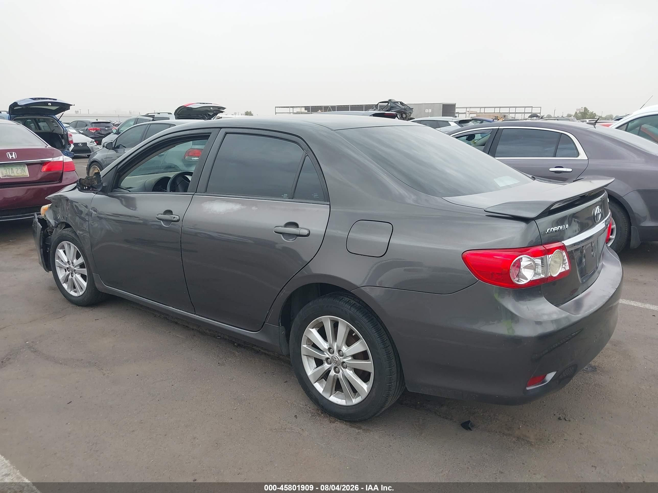 2012 Toyota Corolla Le Gray vin: 5YFBU4EE8CP016806