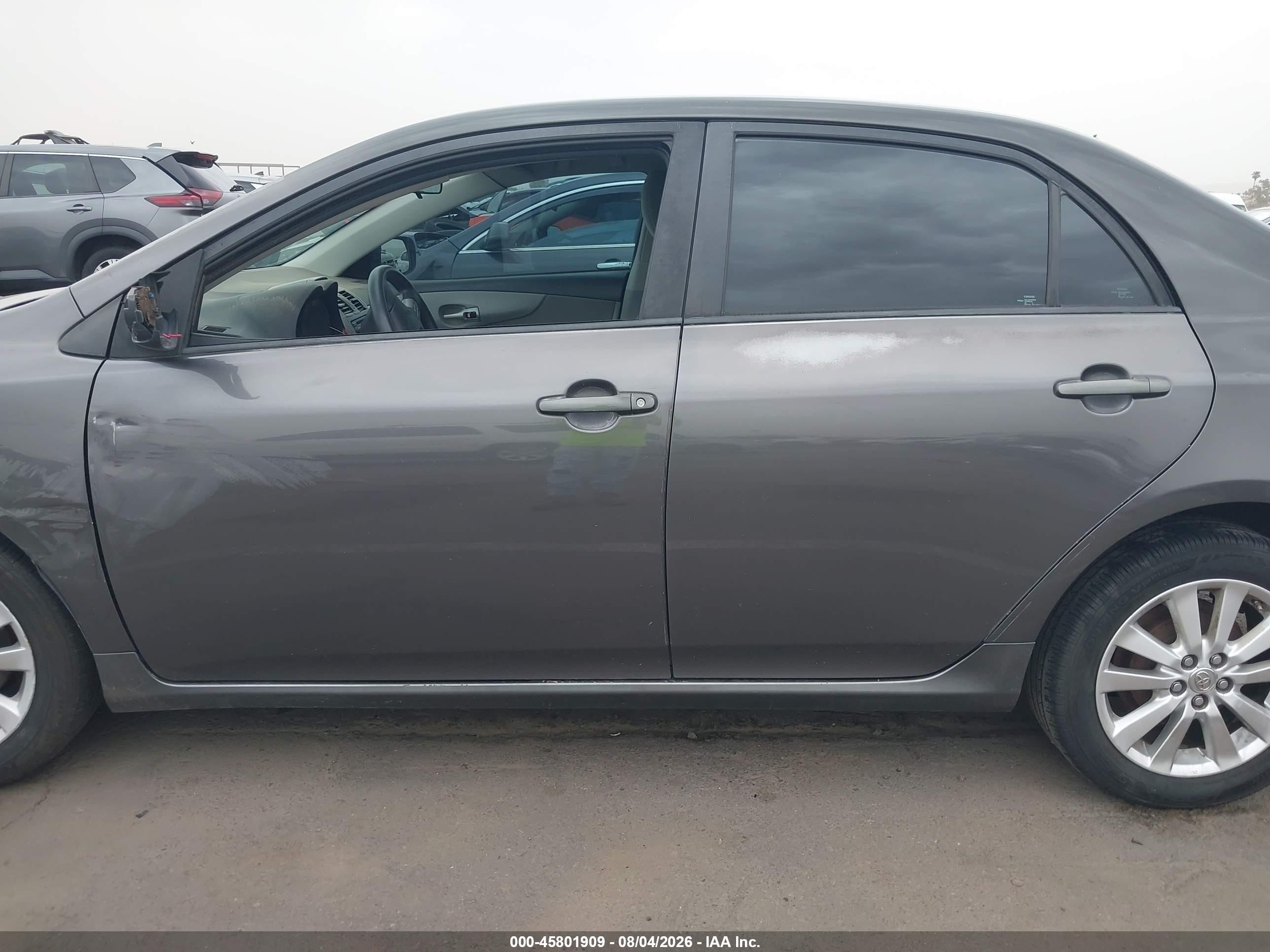 2012 Toyota Corolla Le Gray vin: 5YFBU4EE8CP016806