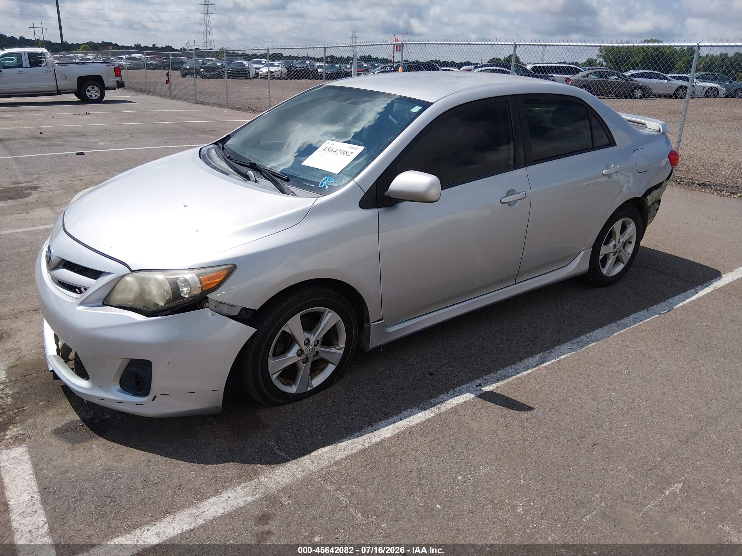 2012 Toyota Corolla S Gray vin: 5YFBU4EE8CP019236