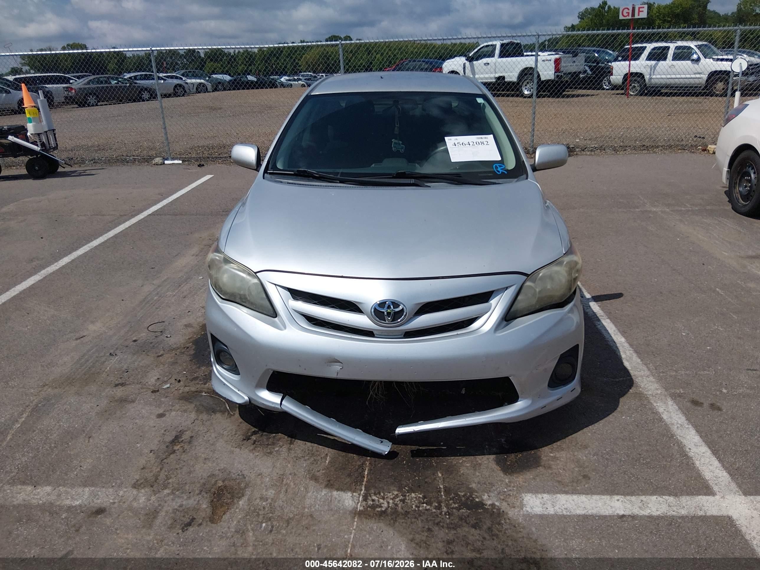 2012 Toyota Corolla S Gray vin: 5YFBU4EE8CP019236