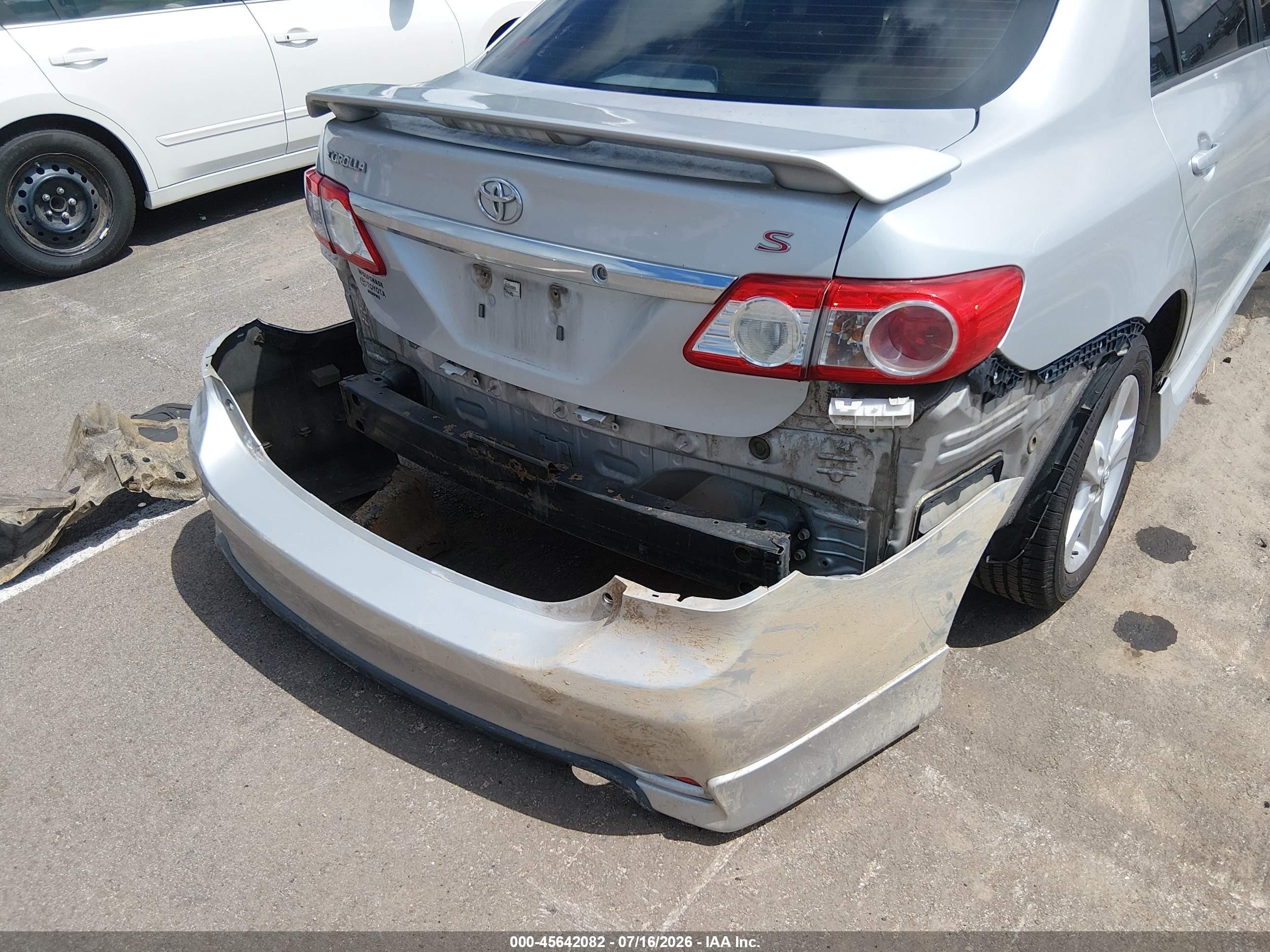 2012 Toyota Corolla S Gray vin: 5YFBU4EE8CP019236