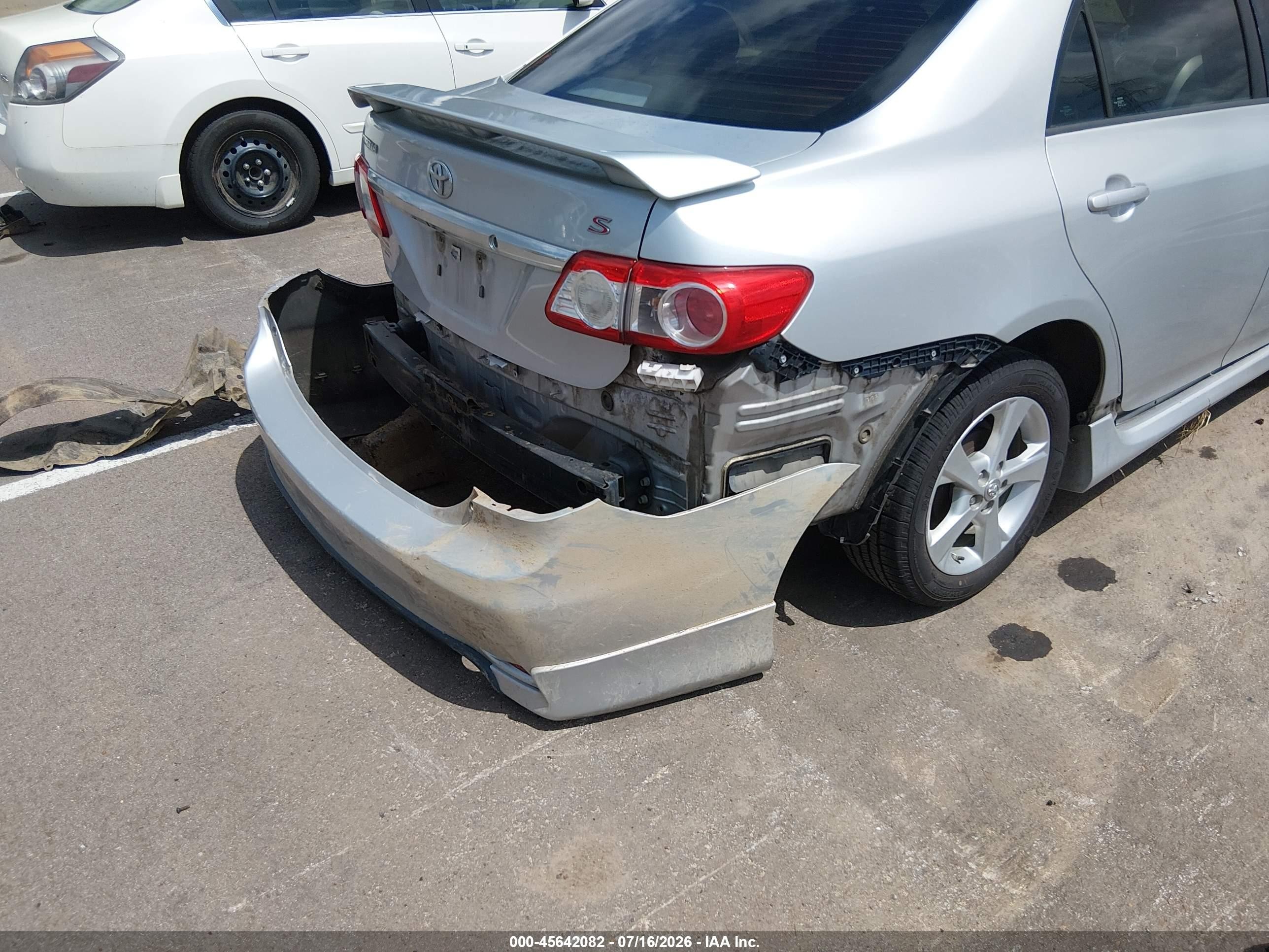 2012 Toyota Corolla S Gray vin: 5YFBU4EE8CP019236