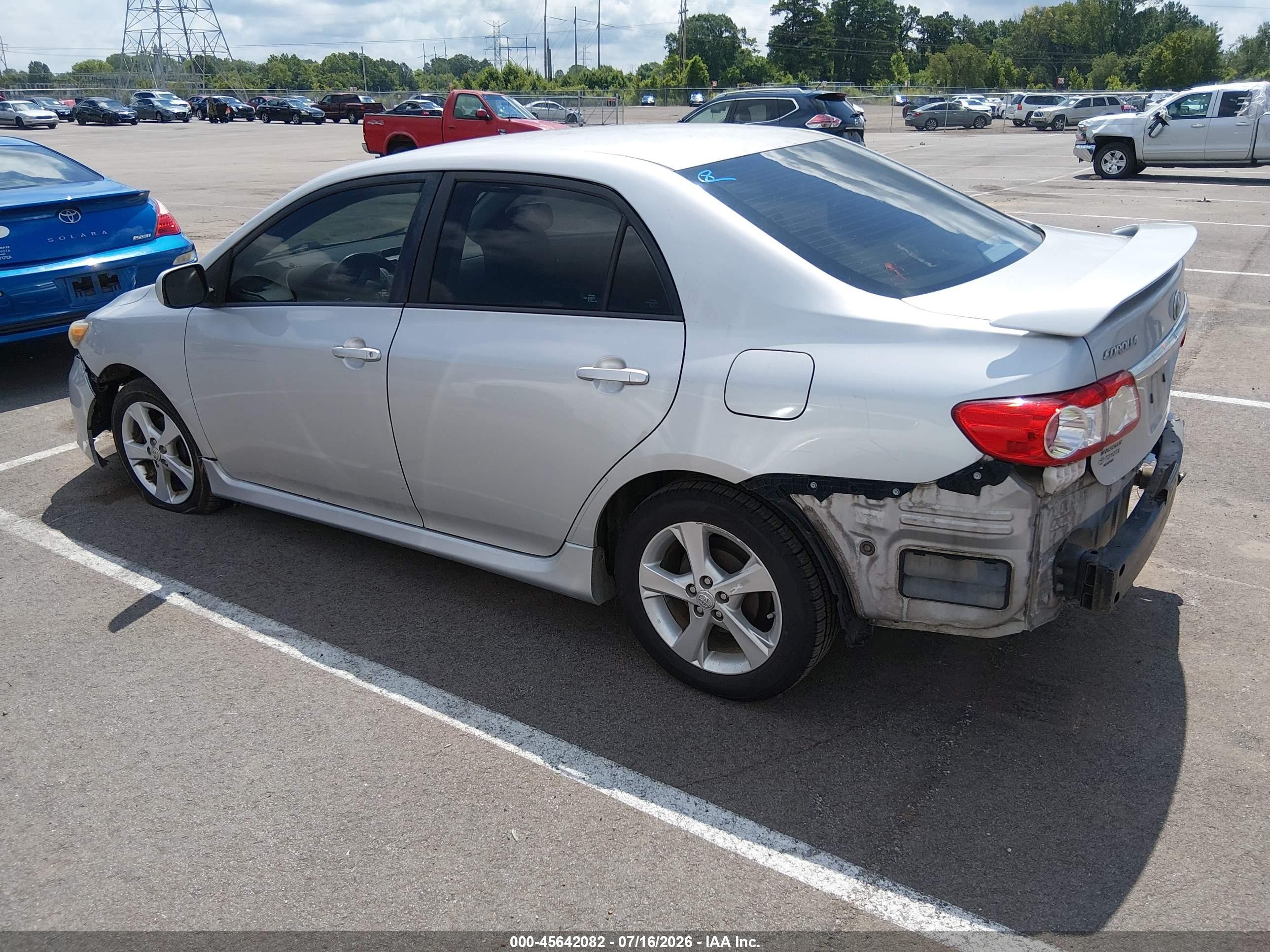 2012 Toyota Corolla S Gray vin: 5YFBU4EE8CP019236