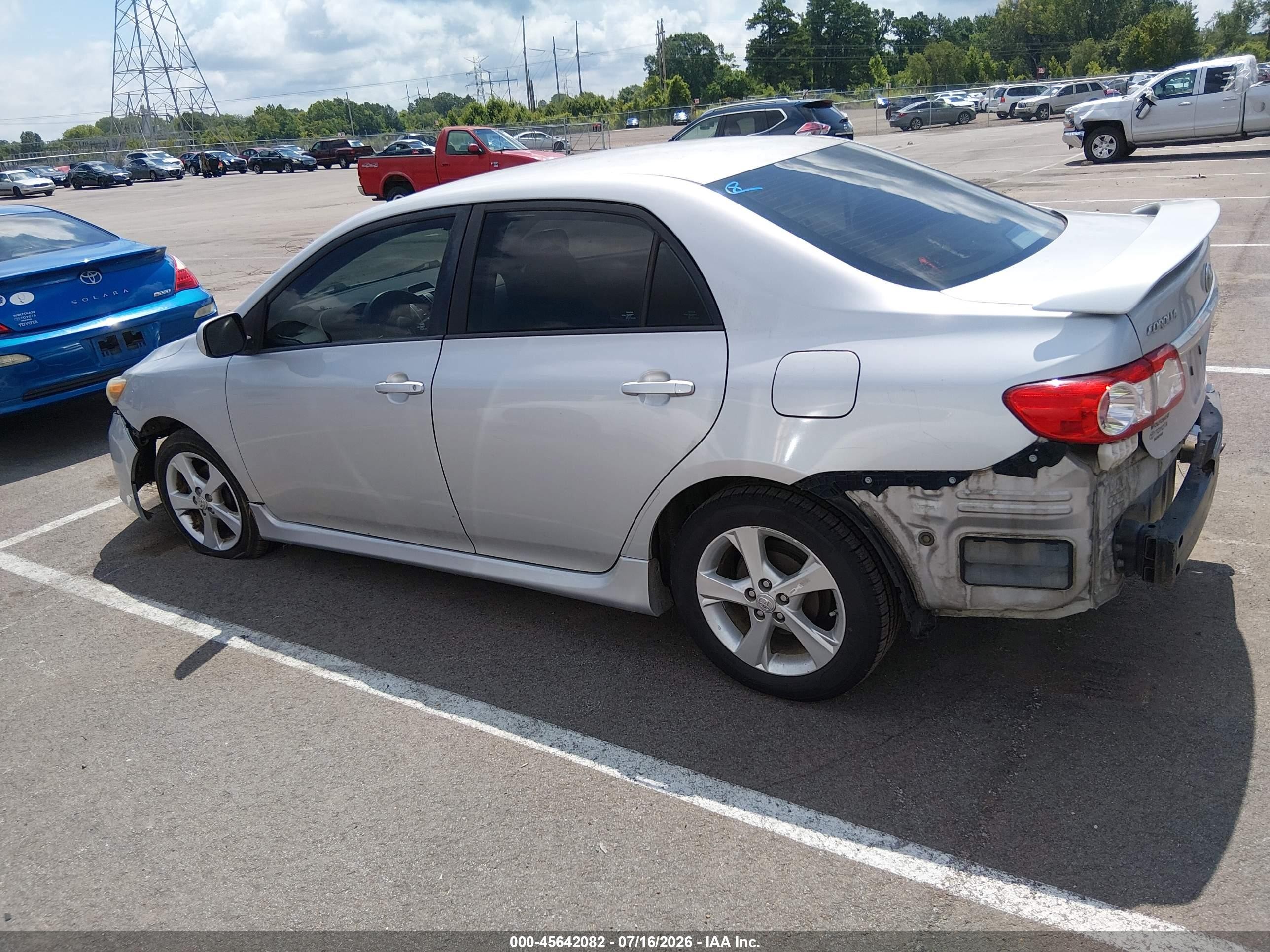 2012 Toyota Corolla S Gray vin: 5YFBU4EE8CP019236