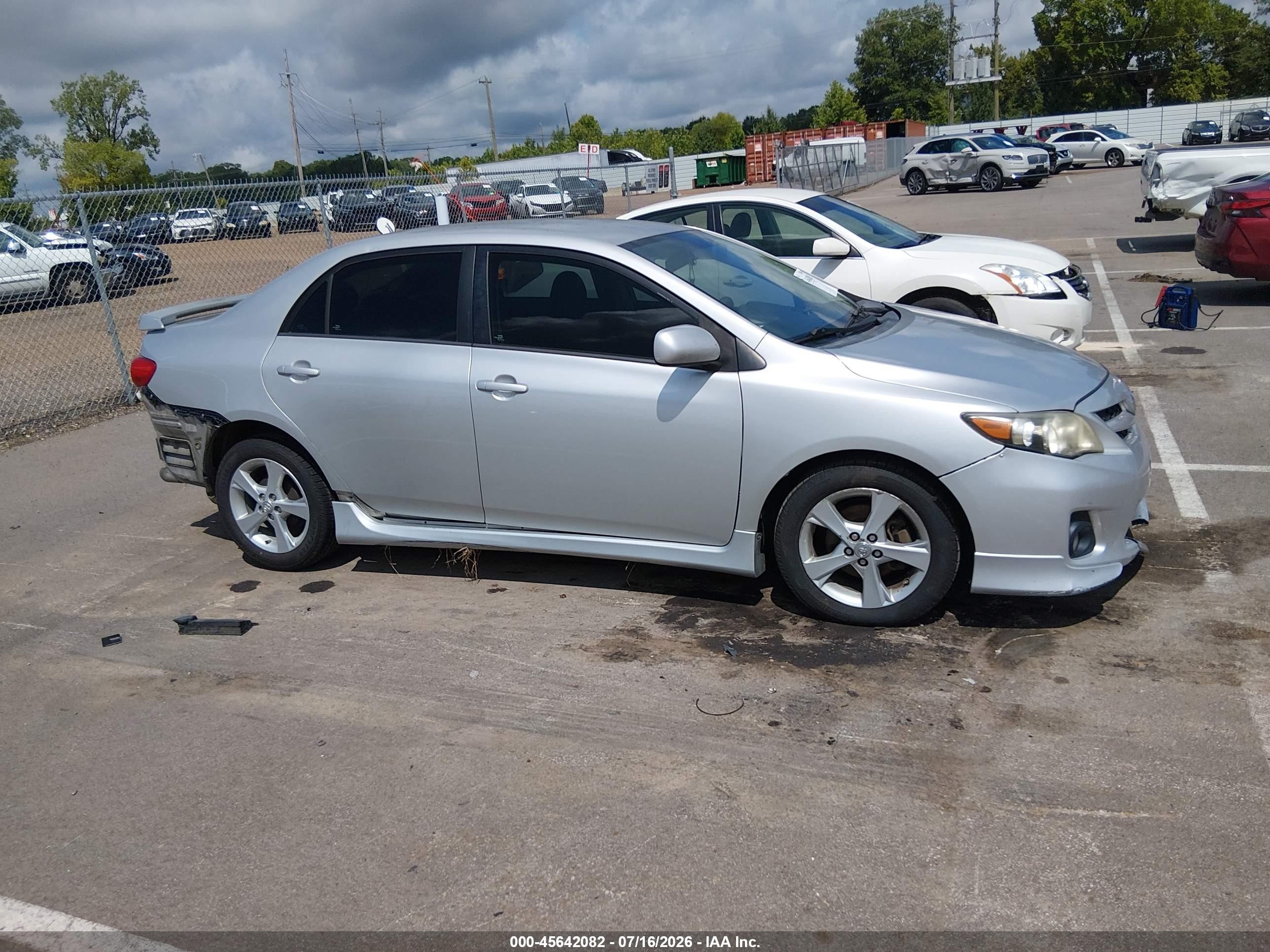 2012 Toyota Corolla S Gray vin: 5YFBU4EE8CP019236