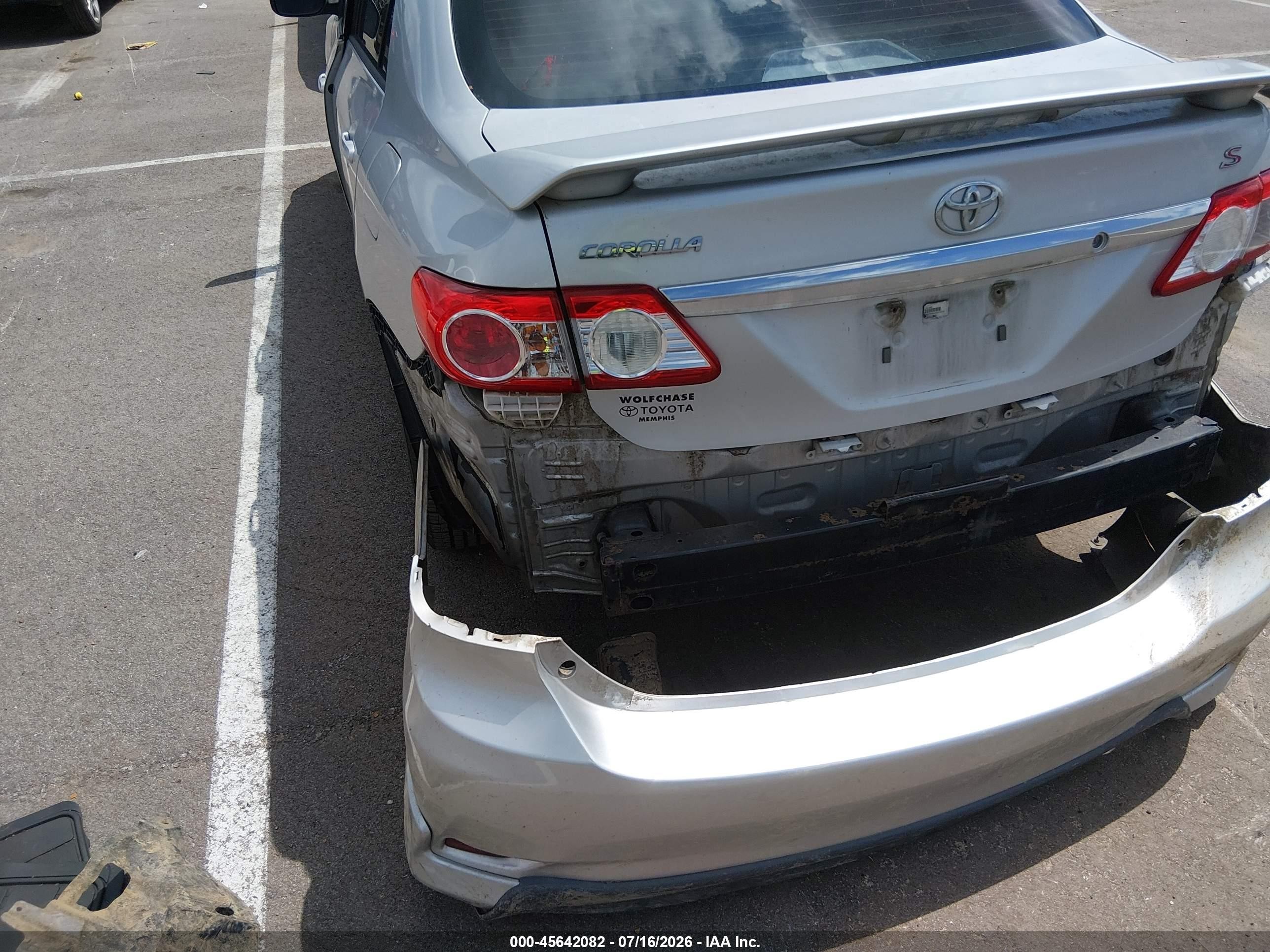 2012 Toyota Corolla S Gray vin: 5YFBU4EE8CP019236