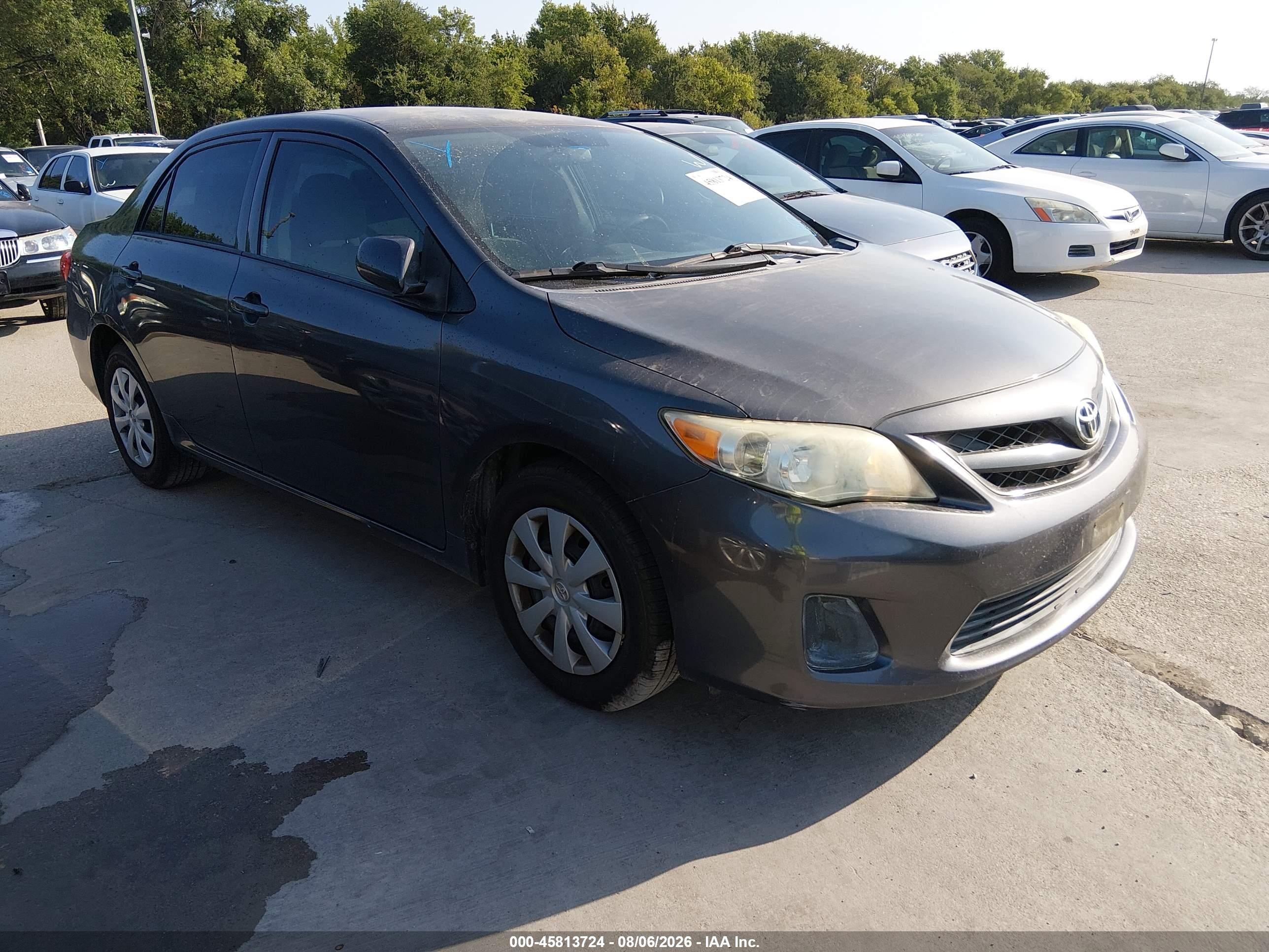 2012 Toyota Corolla L Gray vin: 5YFBU4EE8CP023013