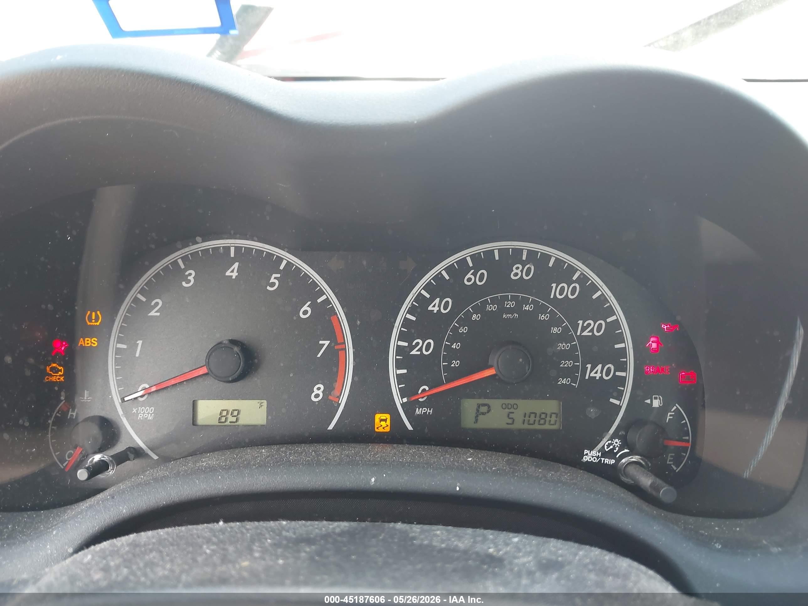 2012 Toyota Corolla Le Красный vin: 5YFBU4EE8CP024839