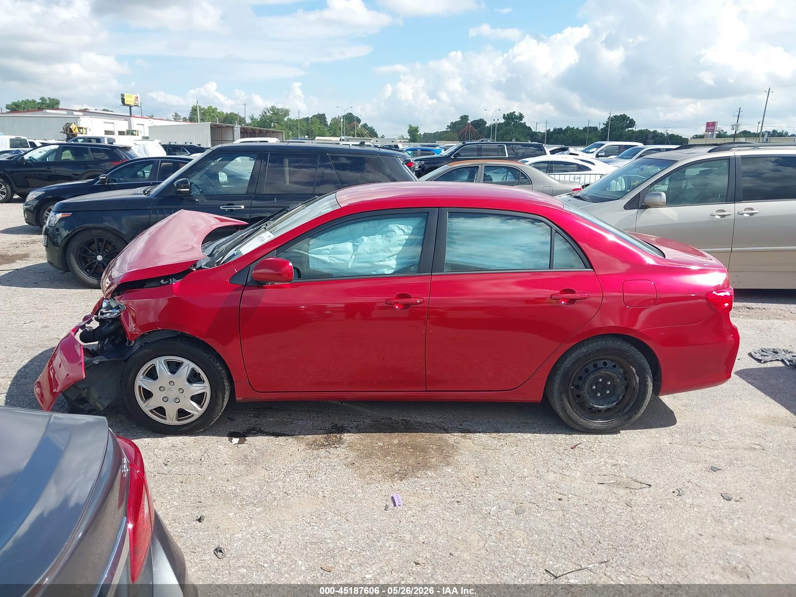 2012 Toyota Corolla Le Красный vin: 5YFBU4EE8CP024839
