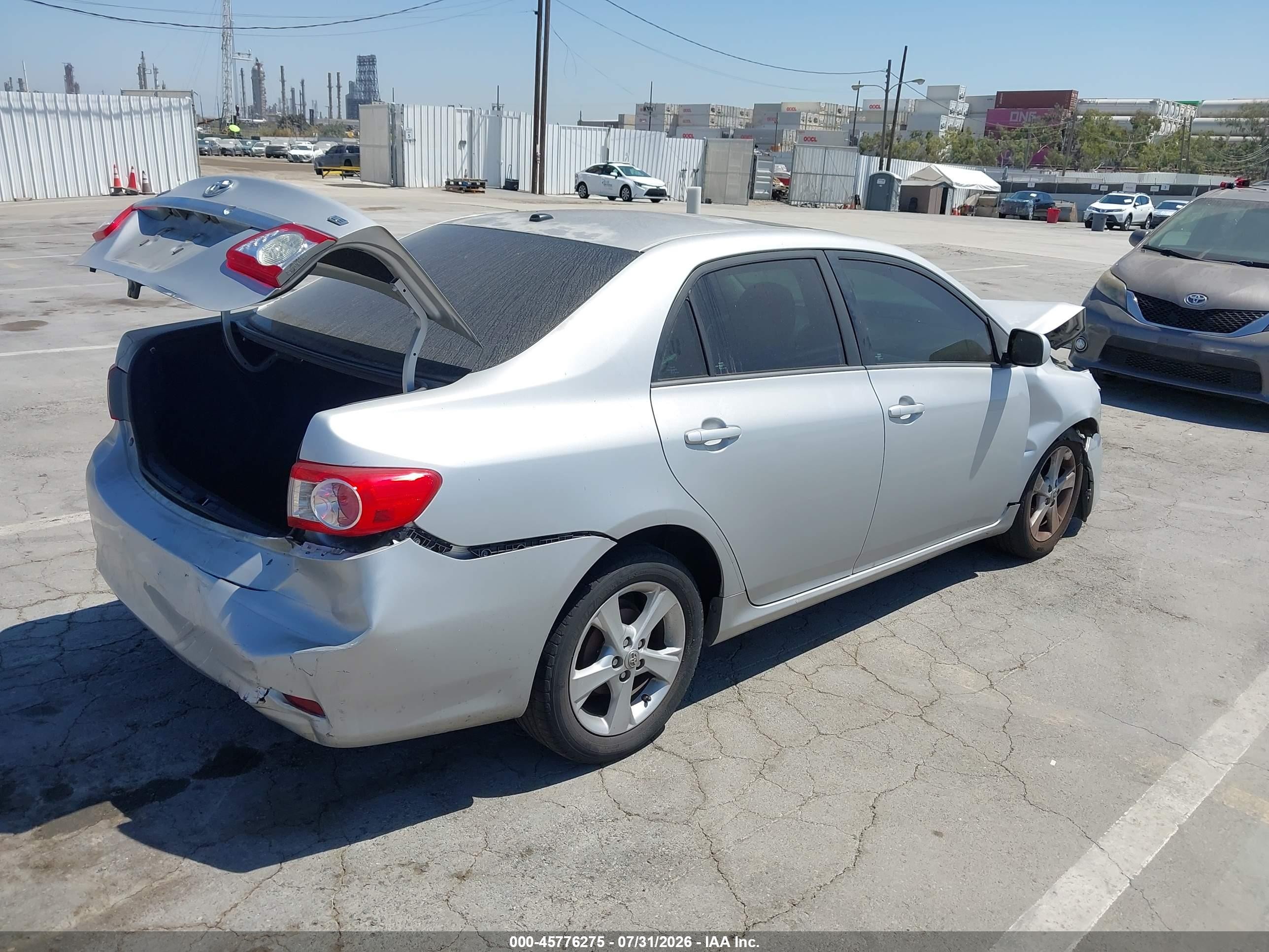 2012 Toyota Corolla Le Silver vin: 5YFBU4EE8CP033489