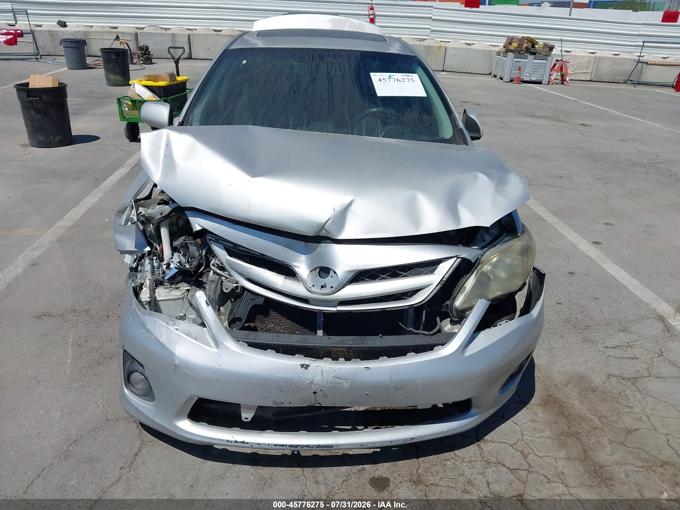 2012 Toyota Corolla Le Silver vin: 5YFBU4EE8CP033489