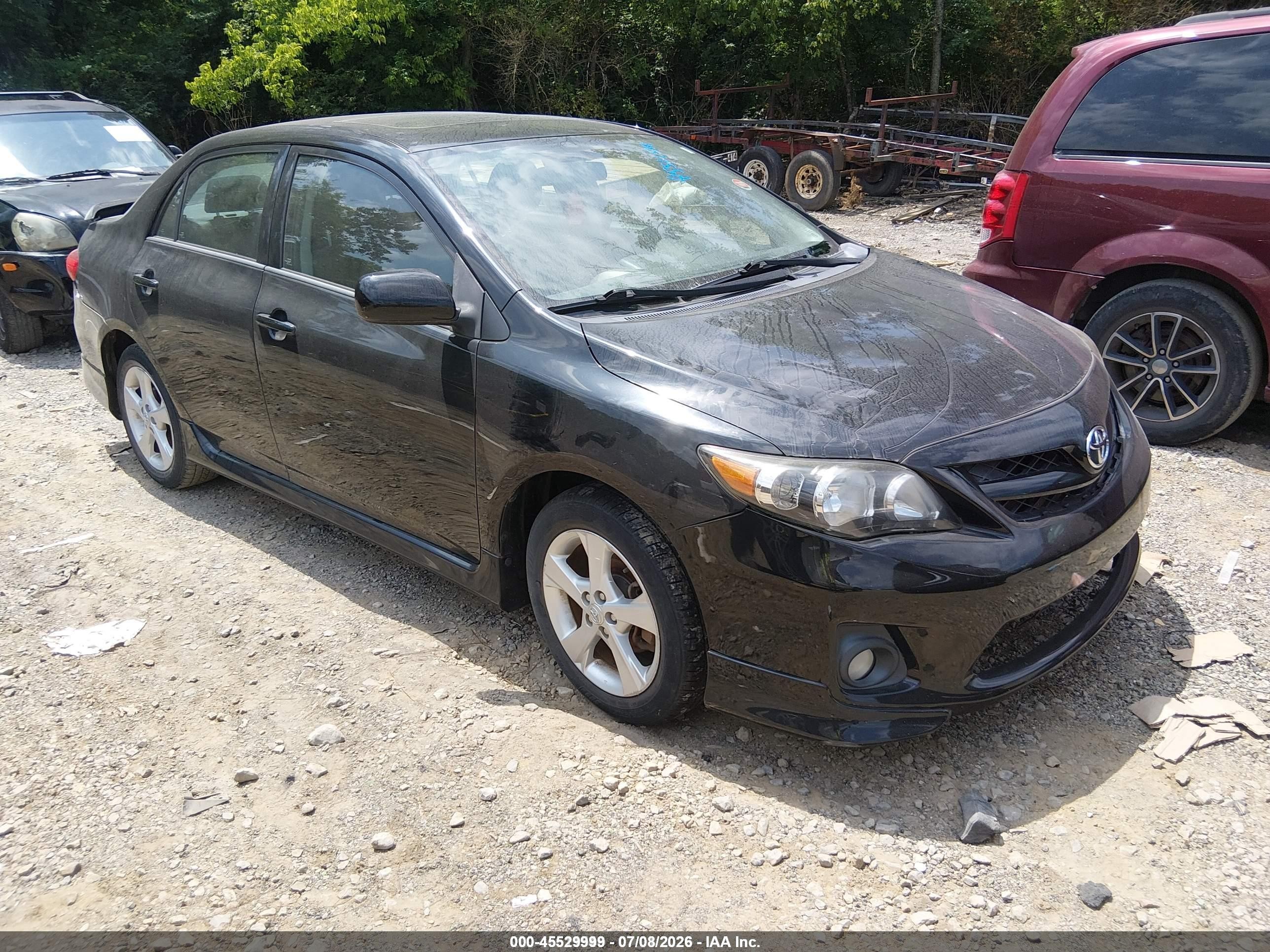 2012 Toyota Corolla S Black vin: 5YFBU4EE8CP038983