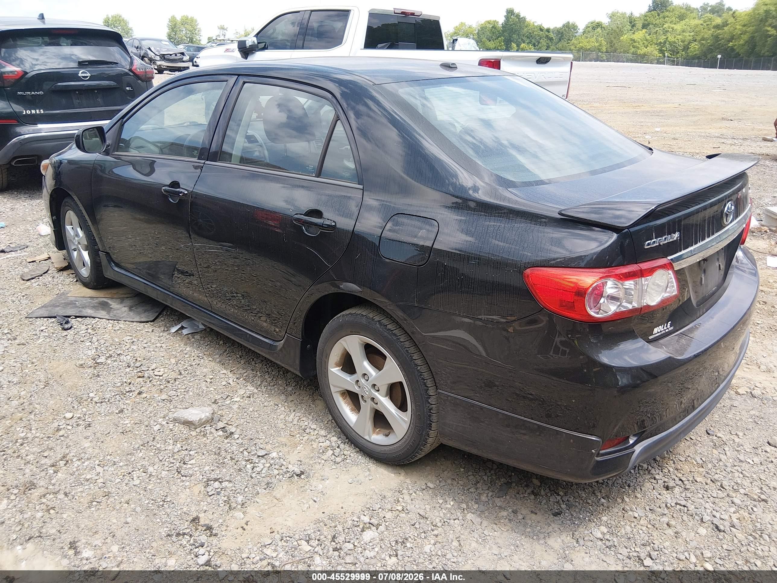 2012 Toyota Corolla S Black vin: 5YFBU4EE8CP038983
