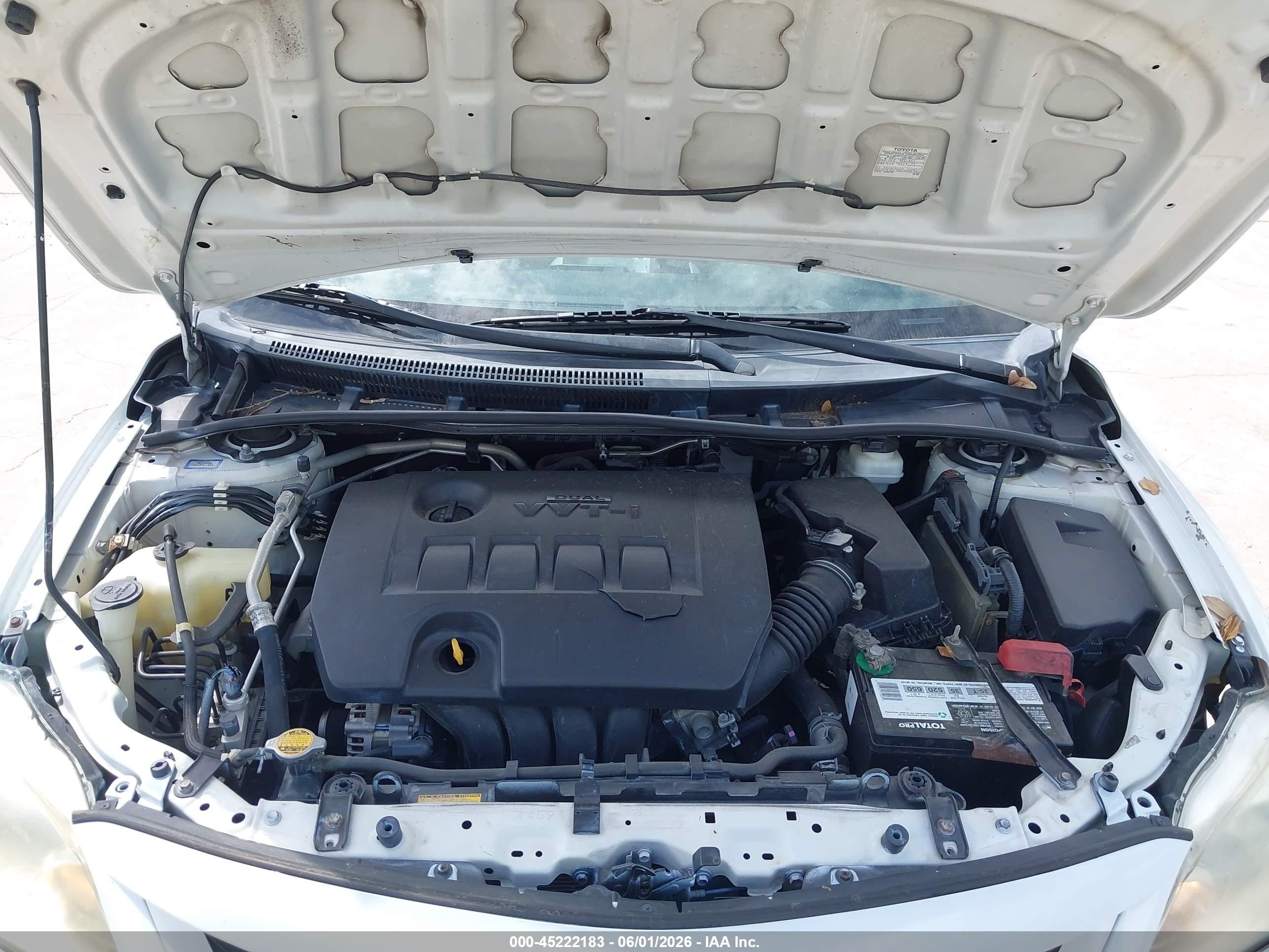 2012 Toyota Corolla Le White vin: 5YFBU4EE8CP045478