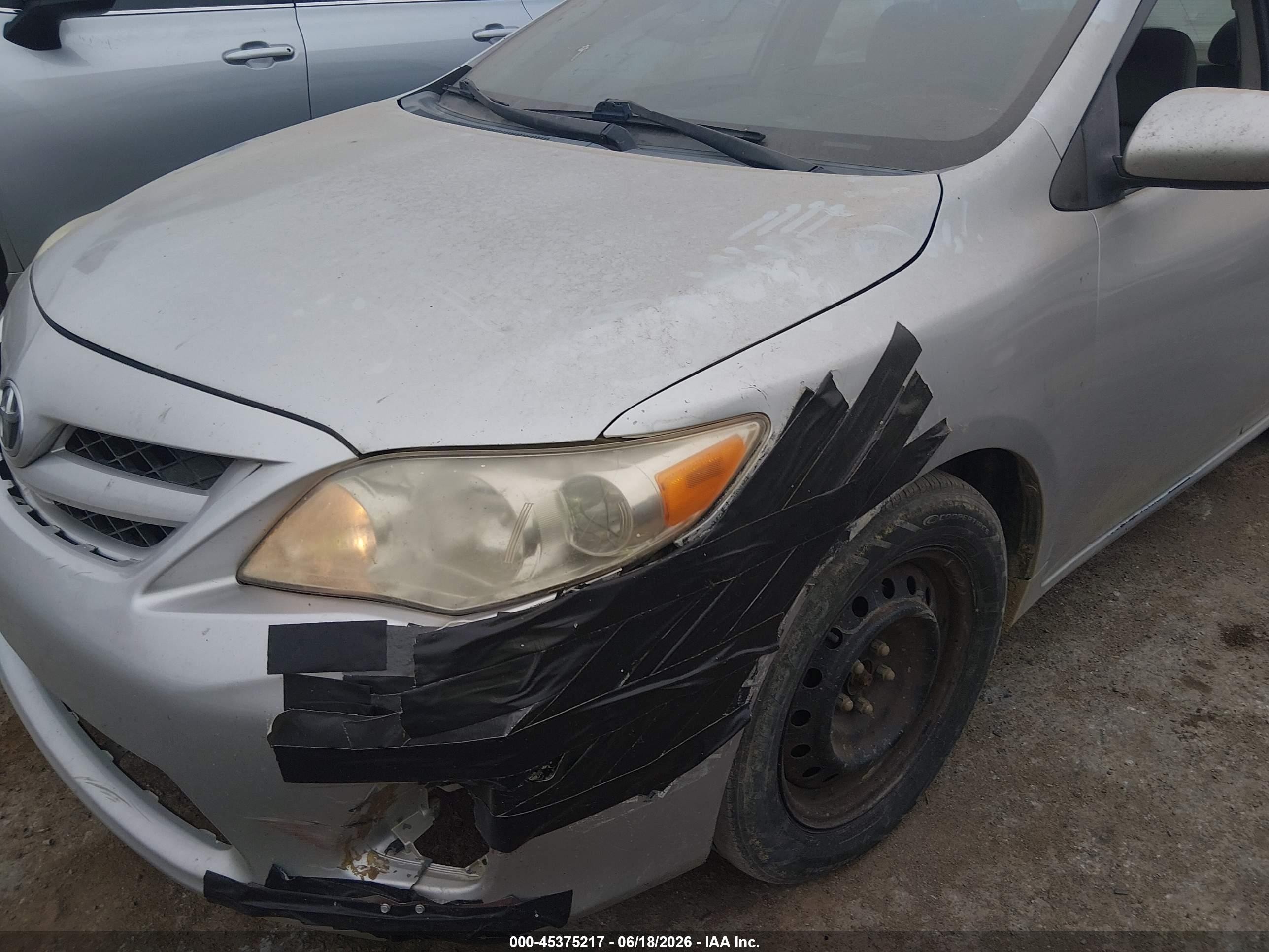 2012 Toyota Corolla Le Silver vin: 5YFBU4EE8CP049742