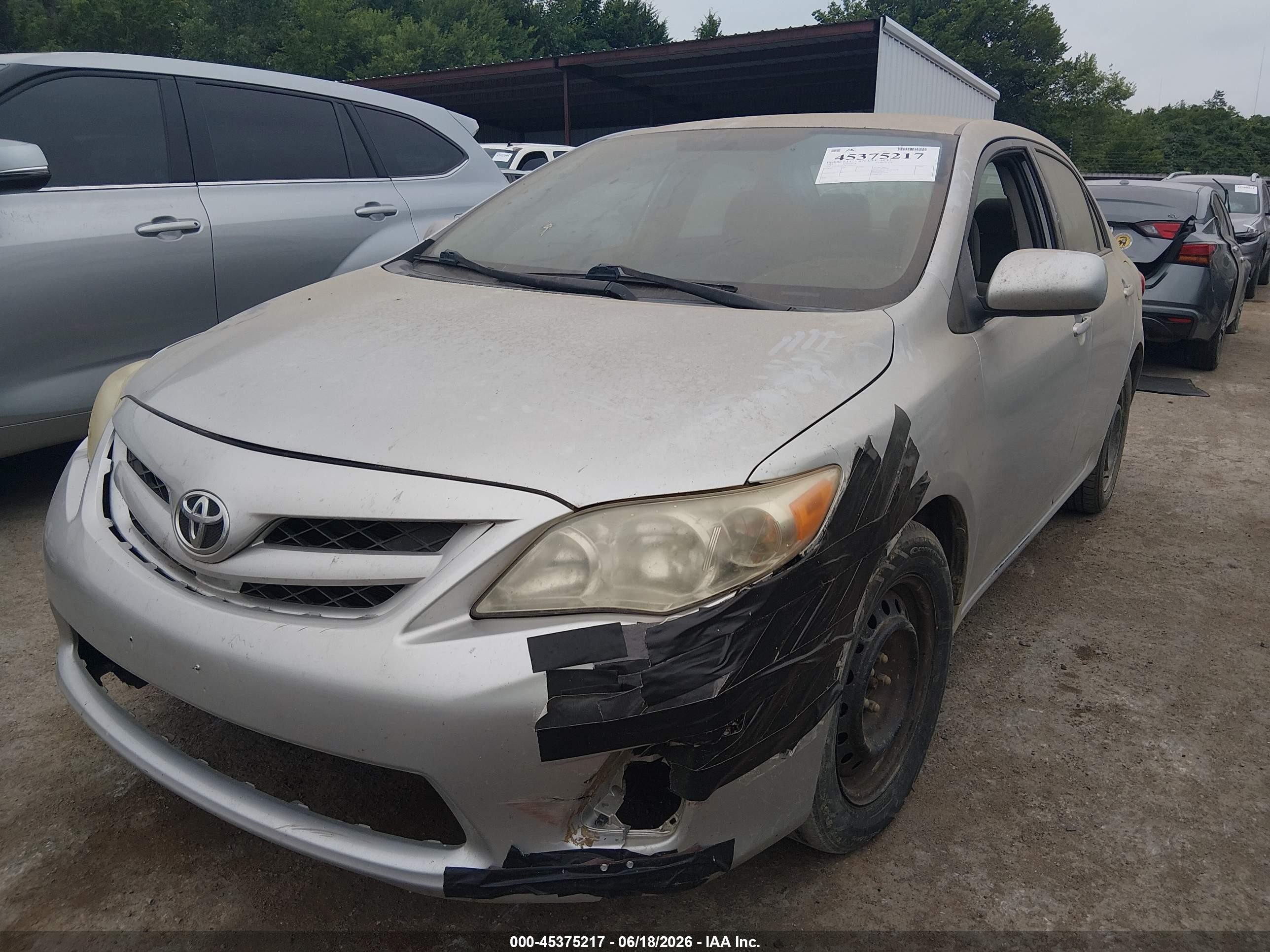 2012 Toyota Corolla Le Silver vin: 5YFBU4EE8CP049742