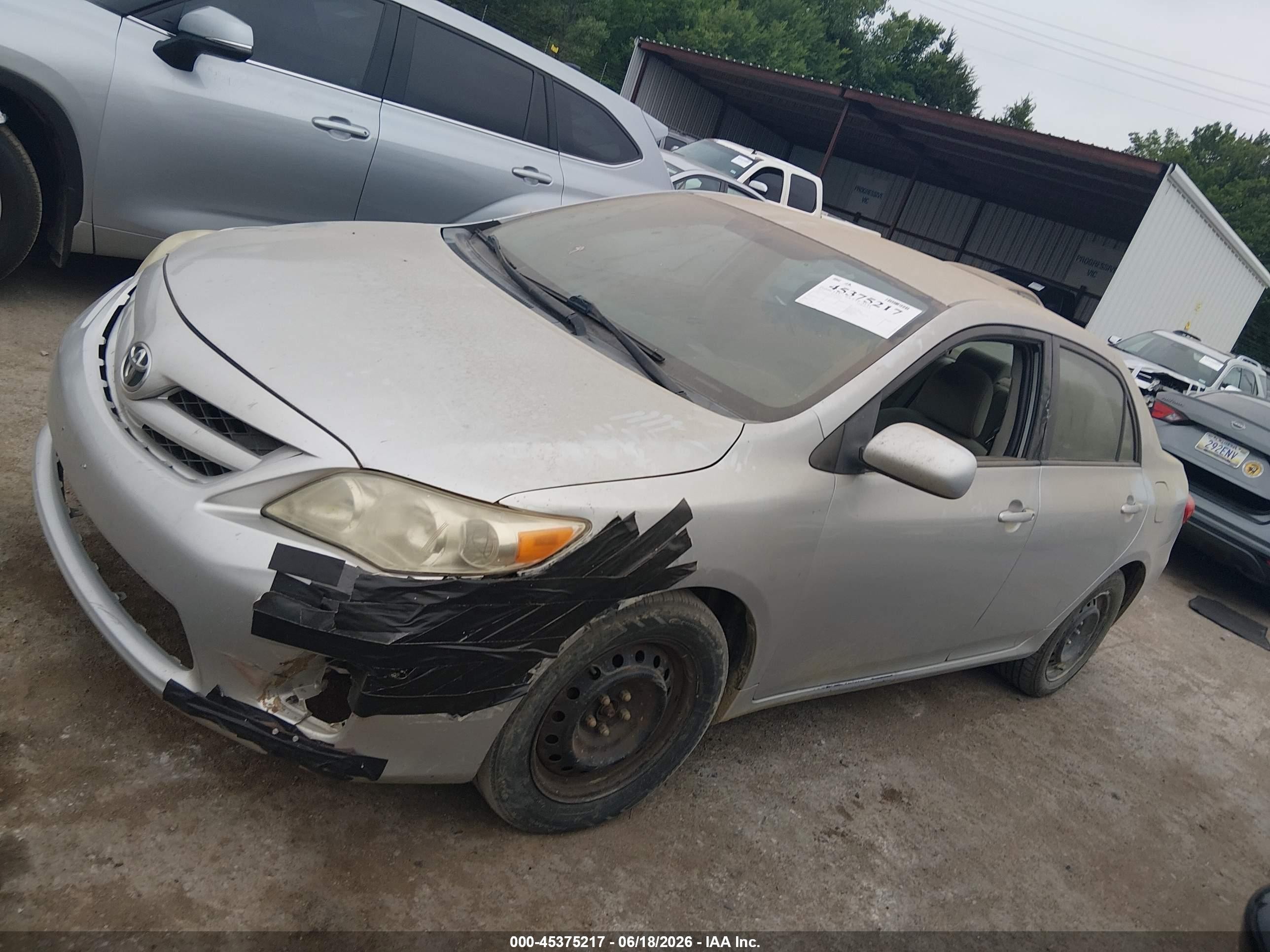 2012 Toyota Corolla Le Silver vin: 5YFBU4EE8CP049742