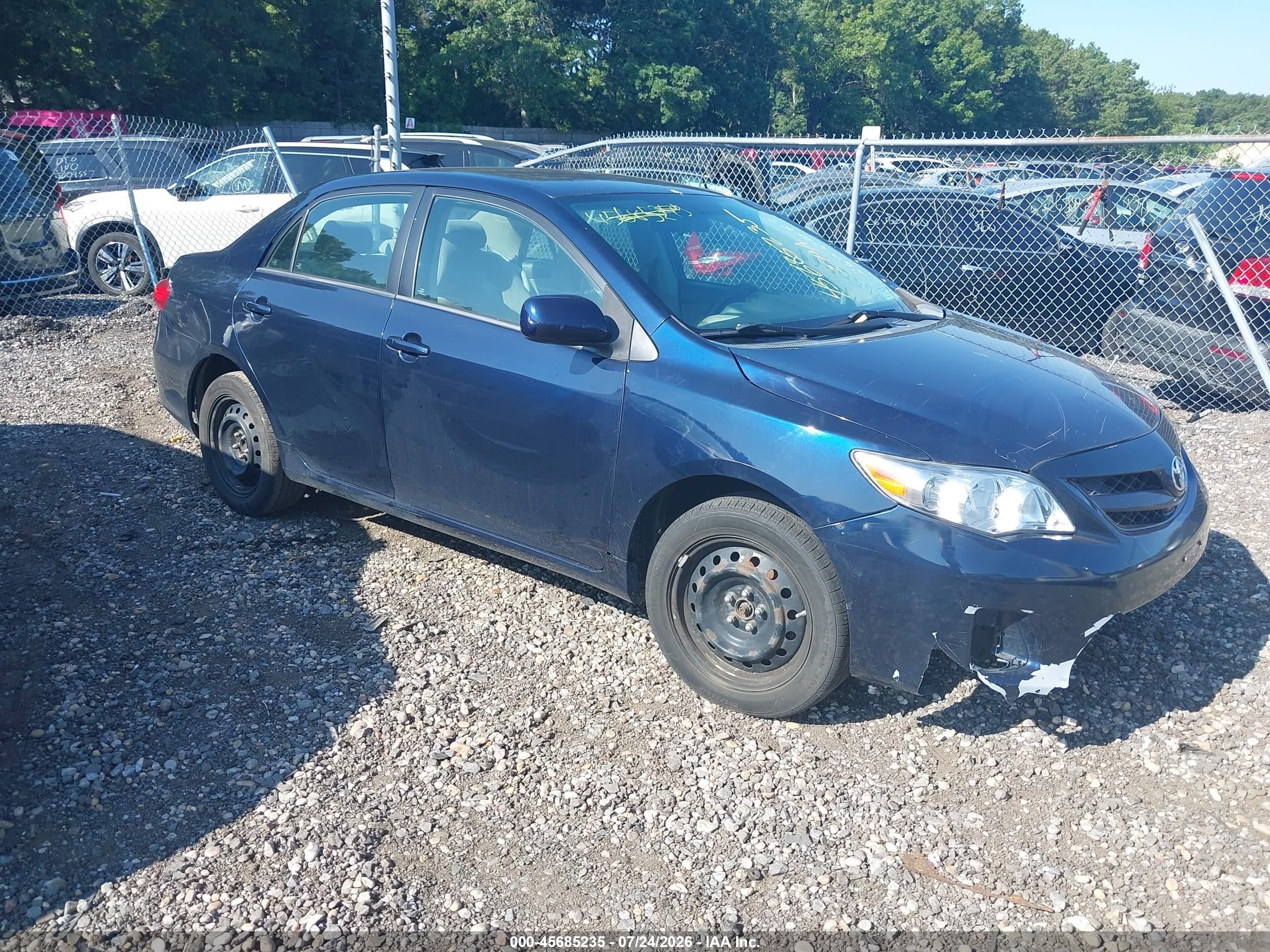 2012 Toyota Corolla Le Blue vin: 5YFBU4EE8CP055301