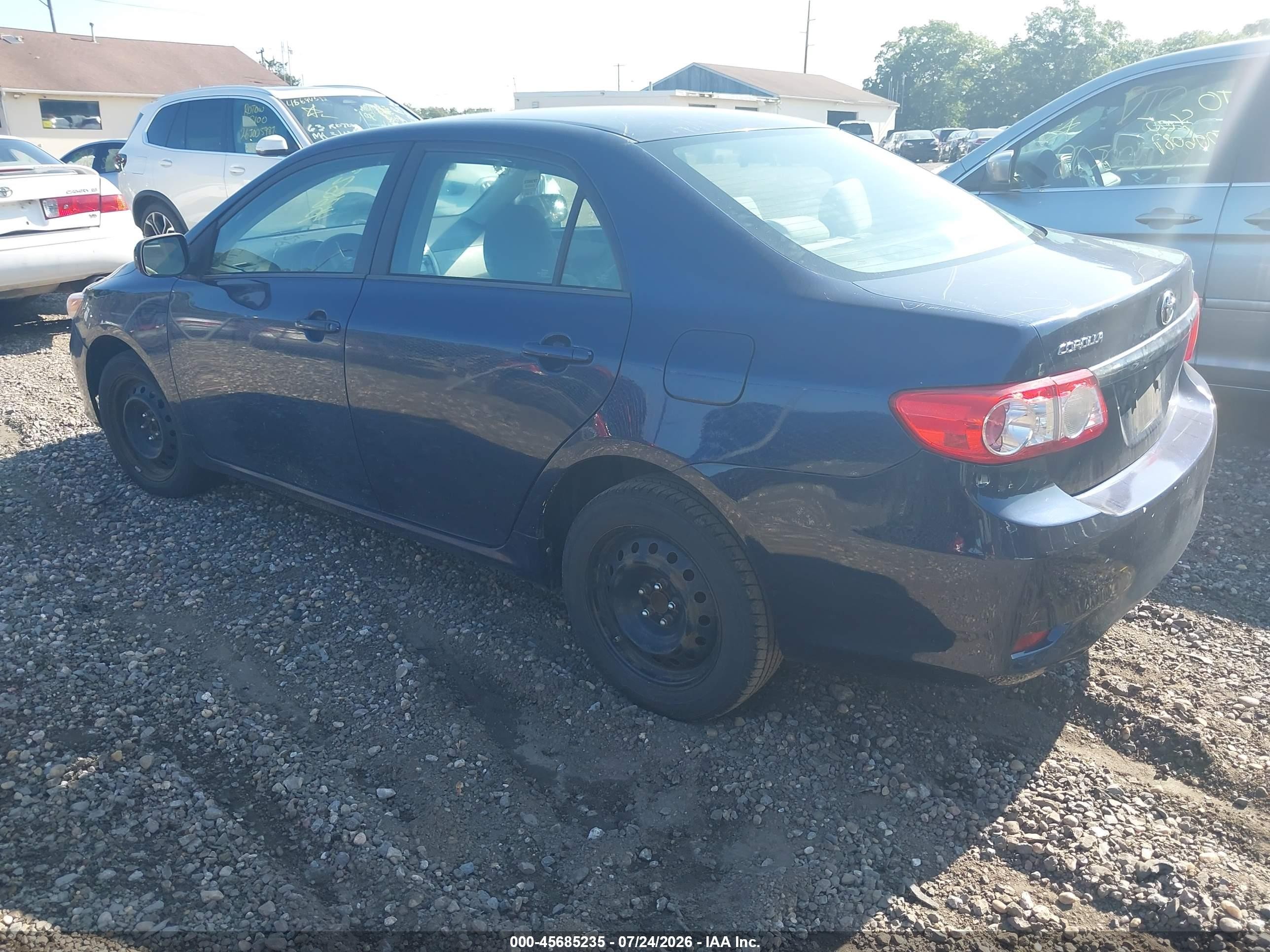 2012 Toyota Corolla Le Blue vin: 5YFBU4EE8CP055301