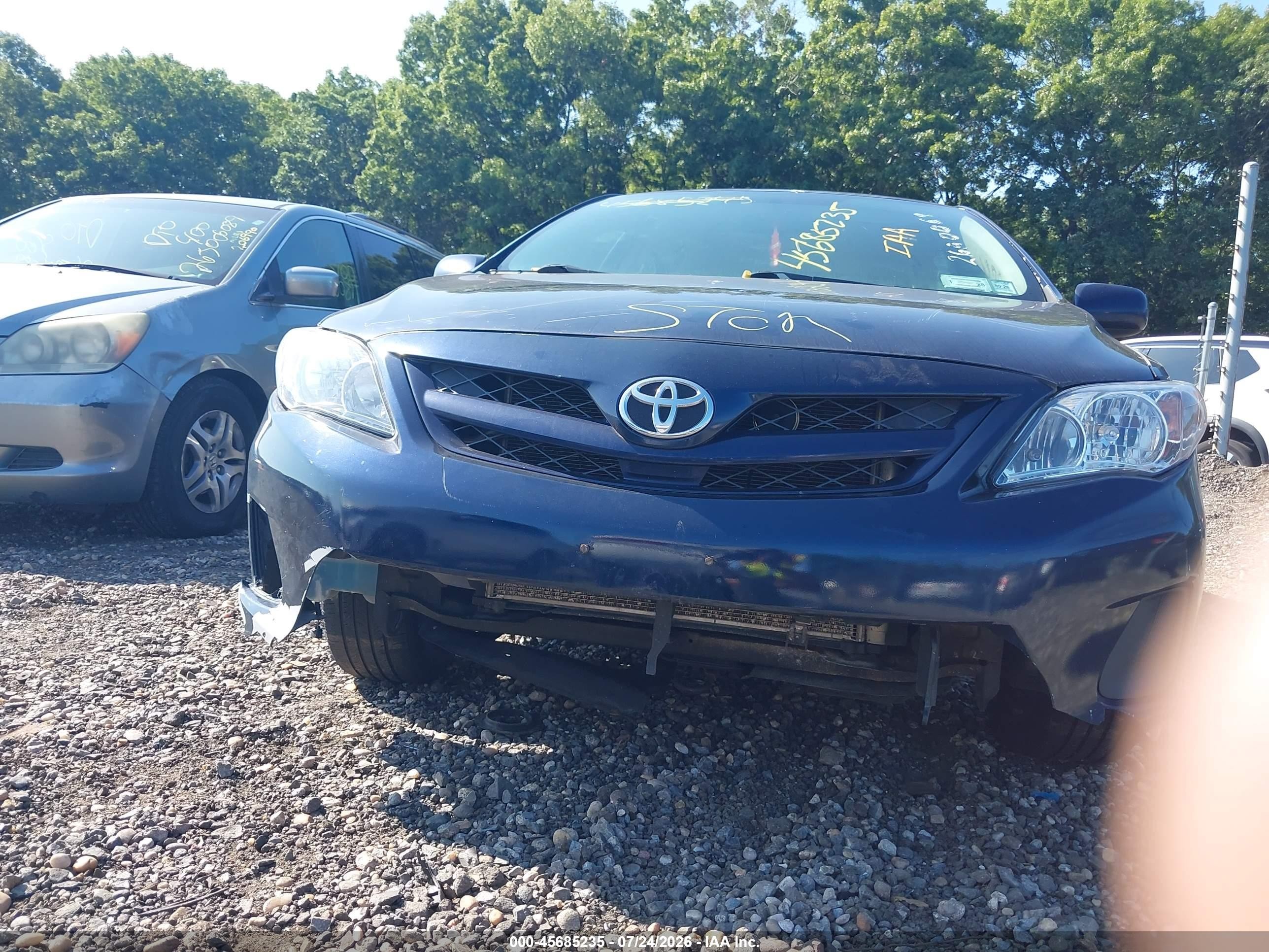 2012 Toyota Corolla Le Blue vin: 5YFBU4EE8CP055301