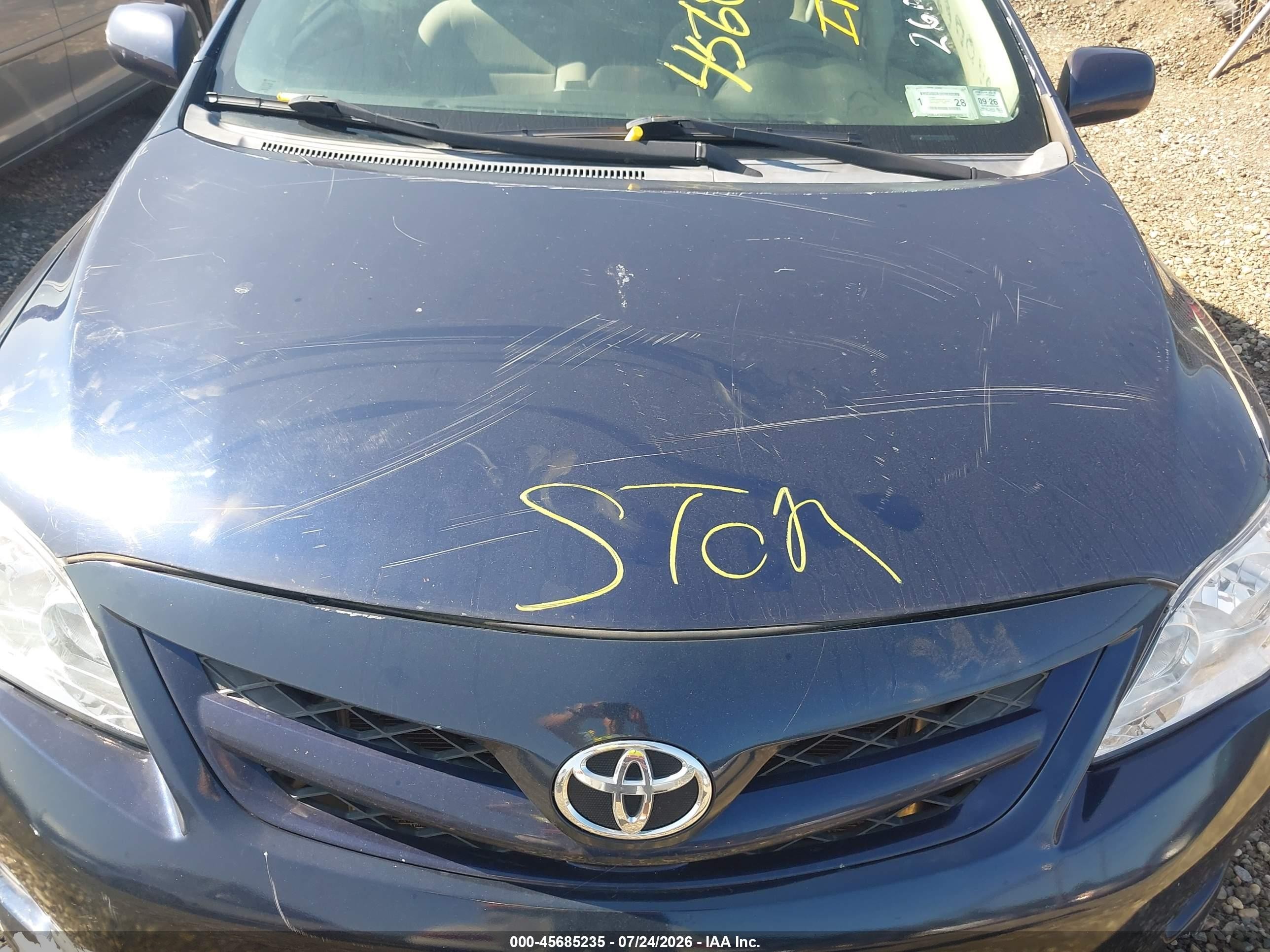 2012 Toyota Corolla Le Blue vin: 5YFBU4EE8CP055301