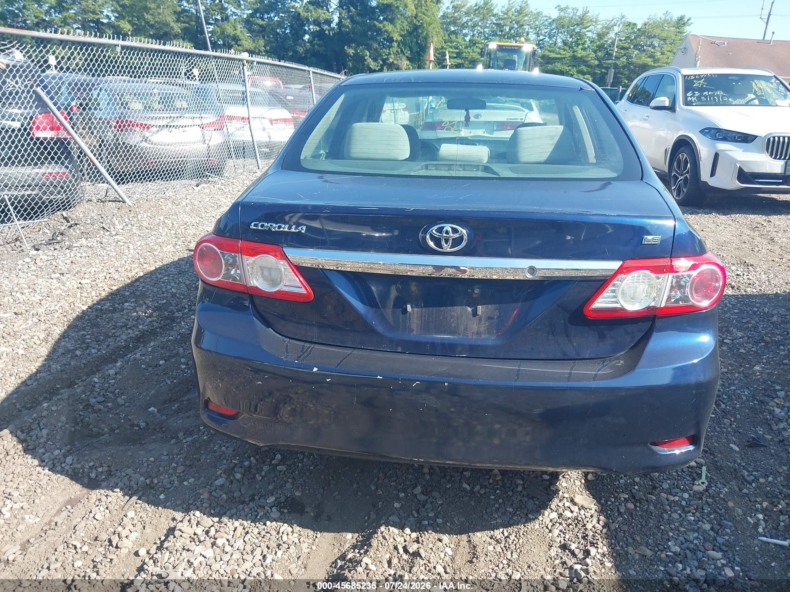2012 Toyota Corolla Le Blue vin: 5YFBU4EE8CP055301