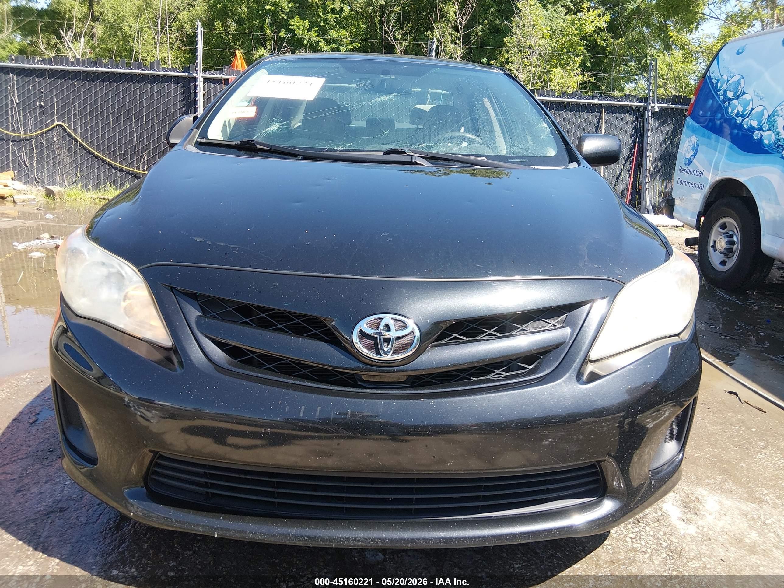2012 Toyota Corolla Le Черный vin: 5YFBU4EE8CP057355