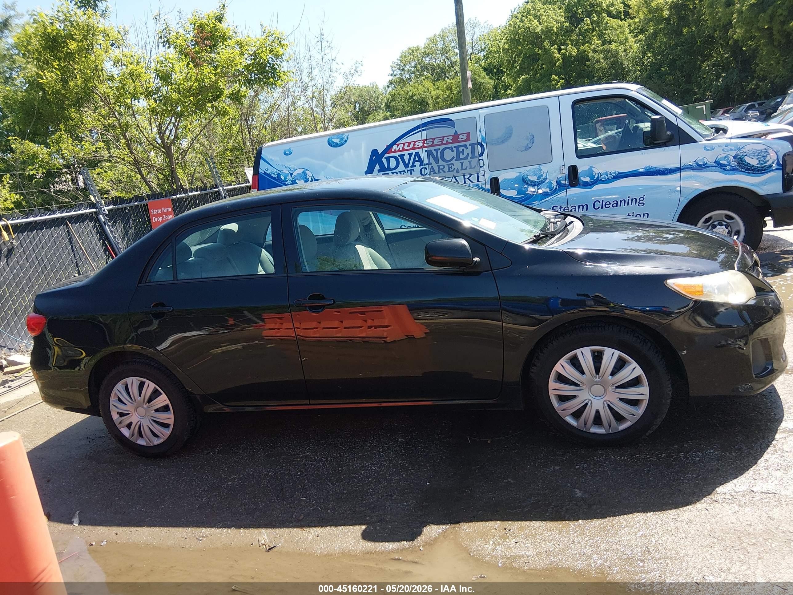 2012 Toyota Corolla Le Черный vin: 5YFBU4EE8CP057355