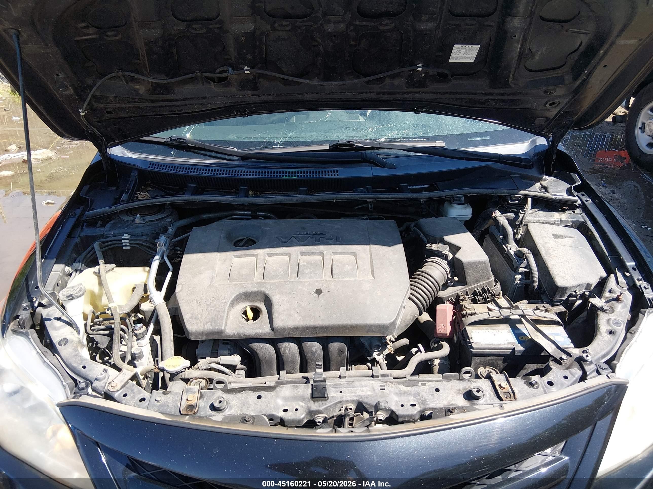 2012 Toyota Corolla Le Черный vin: 5YFBU4EE8CP057355
