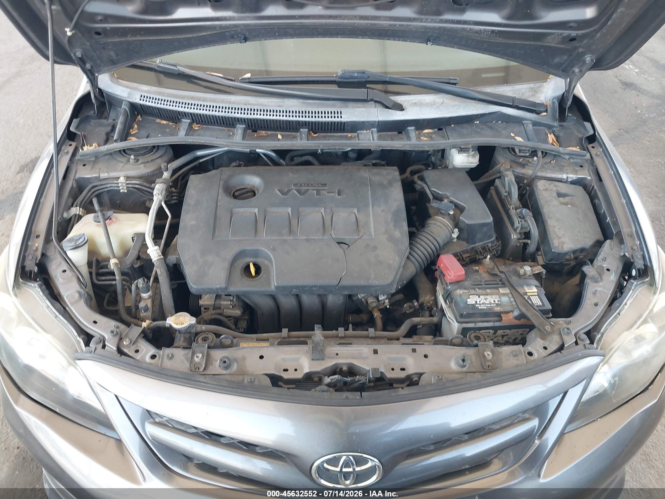 2012 Toyota Corolla S Gray vin: 5YFBU4EE8CP058862