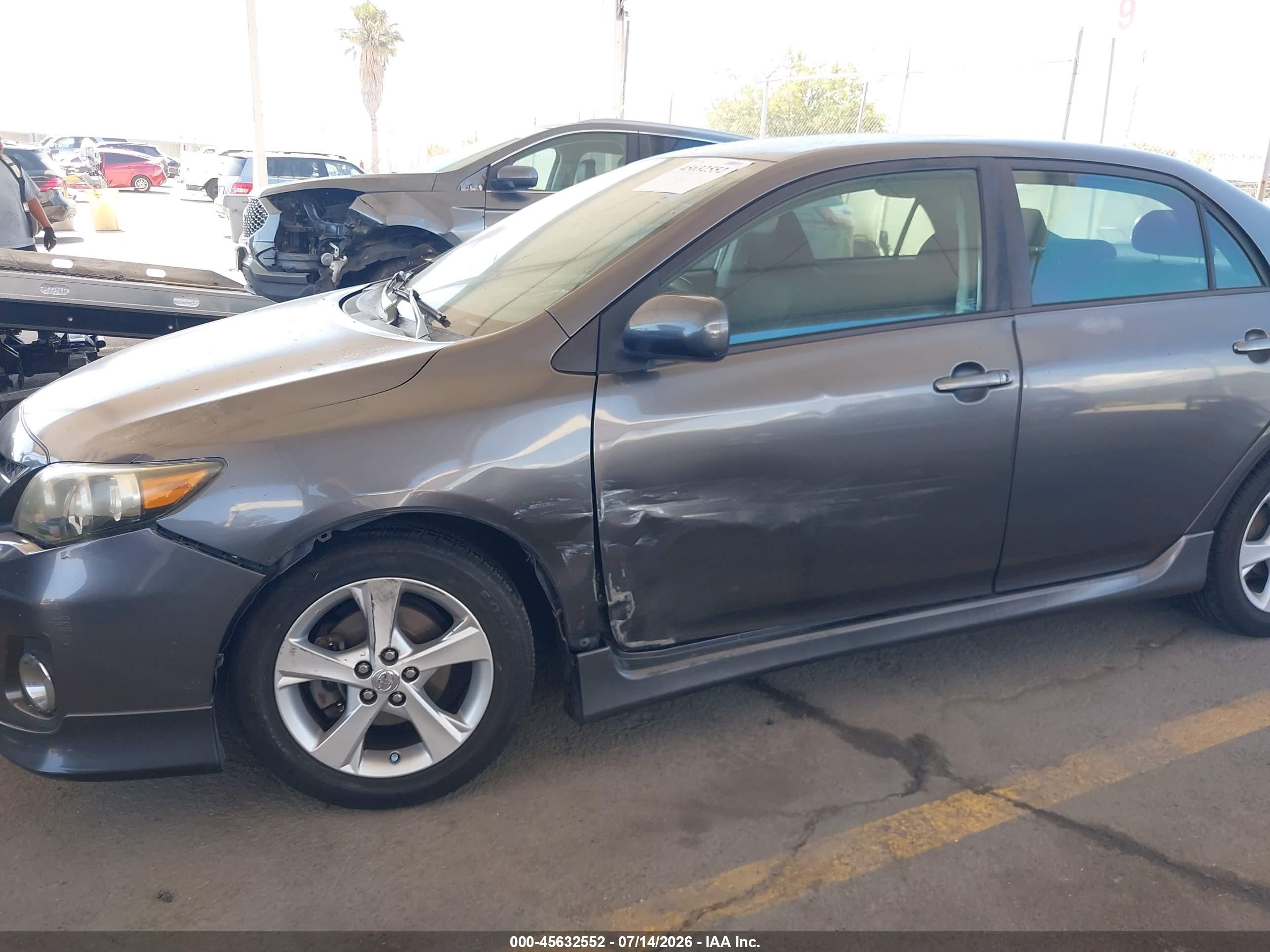 2012 Toyota Corolla S Gray vin: 5YFBU4EE8CP058862
