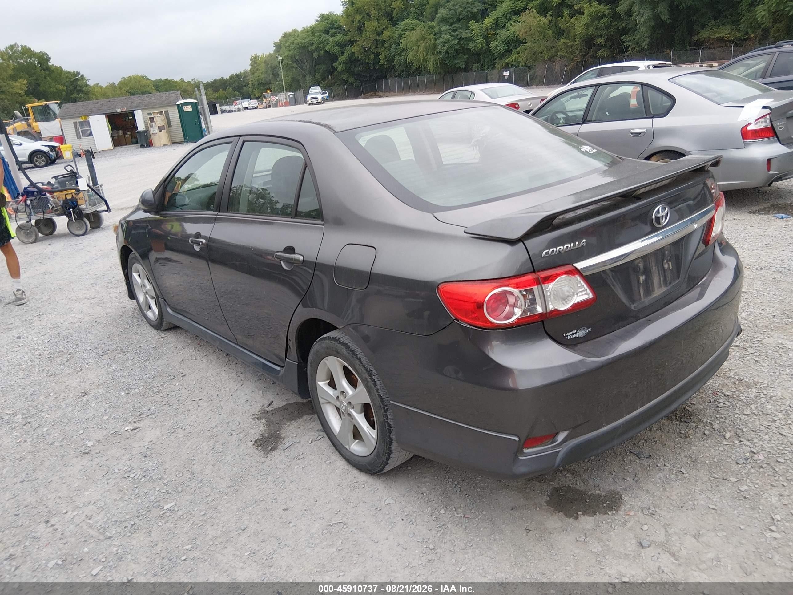 2012 Toyota Corolla S Gray vin: 5YFBU4EE8CP062880