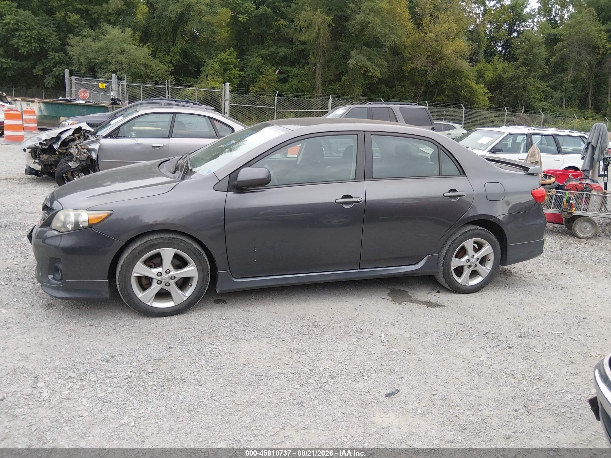 2012 Toyota Corolla S Gray vin: 5YFBU4EE8CP062880