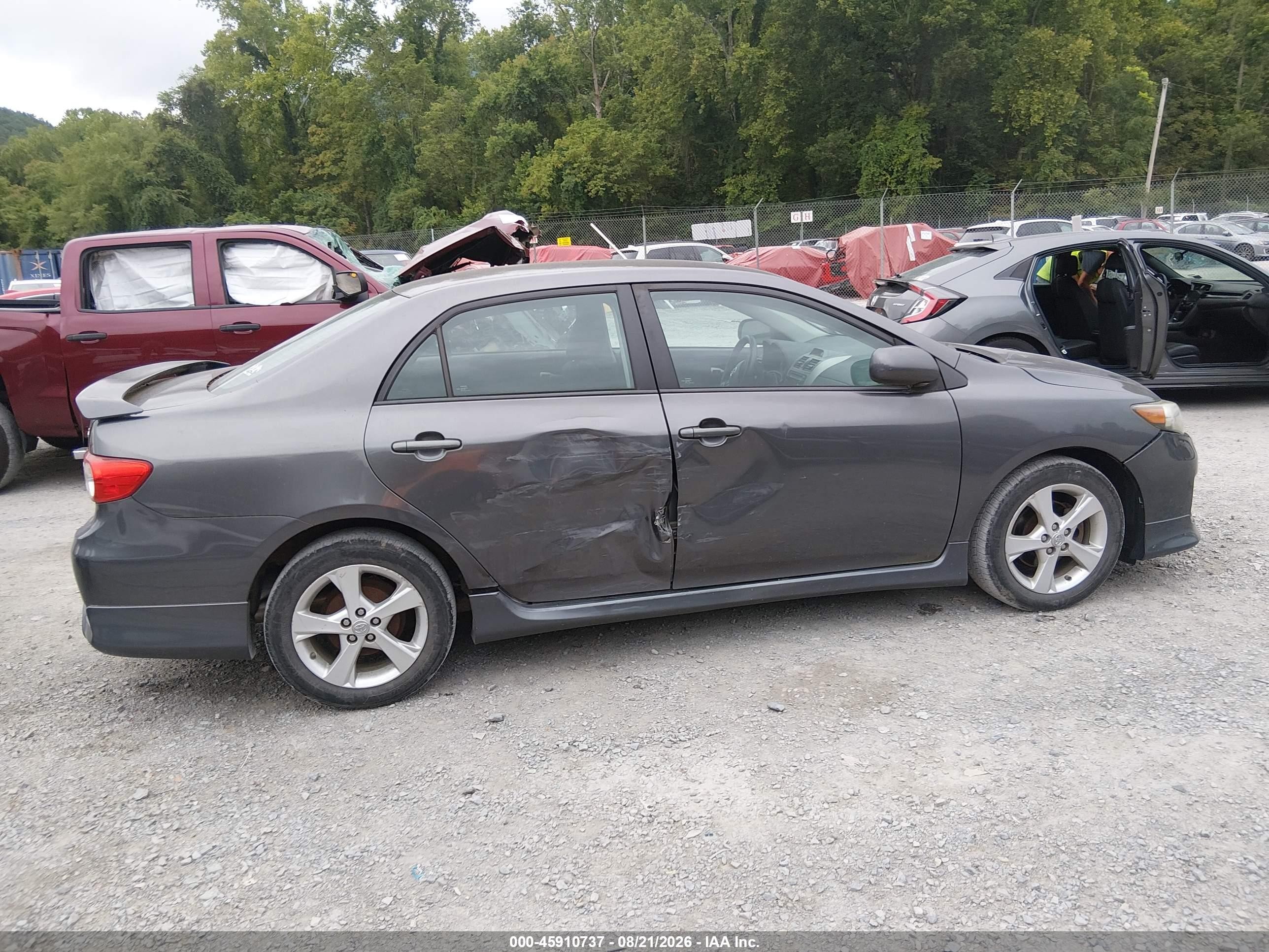 2012 Toyota Corolla S Gray vin: 5YFBU4EE8CP062880