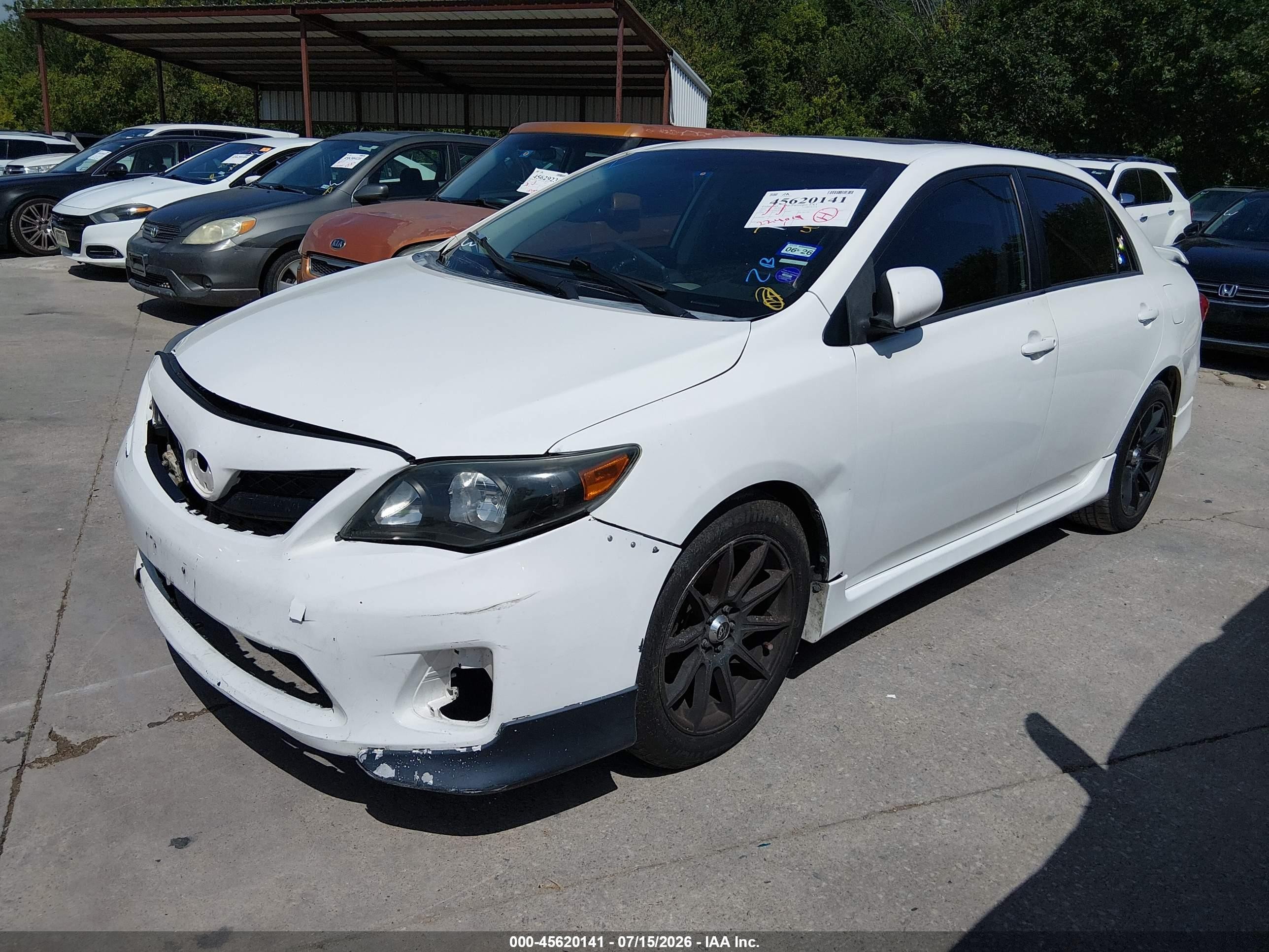 2012 Toyota Corolla S White vin: 5YFBU4EE8CP066170