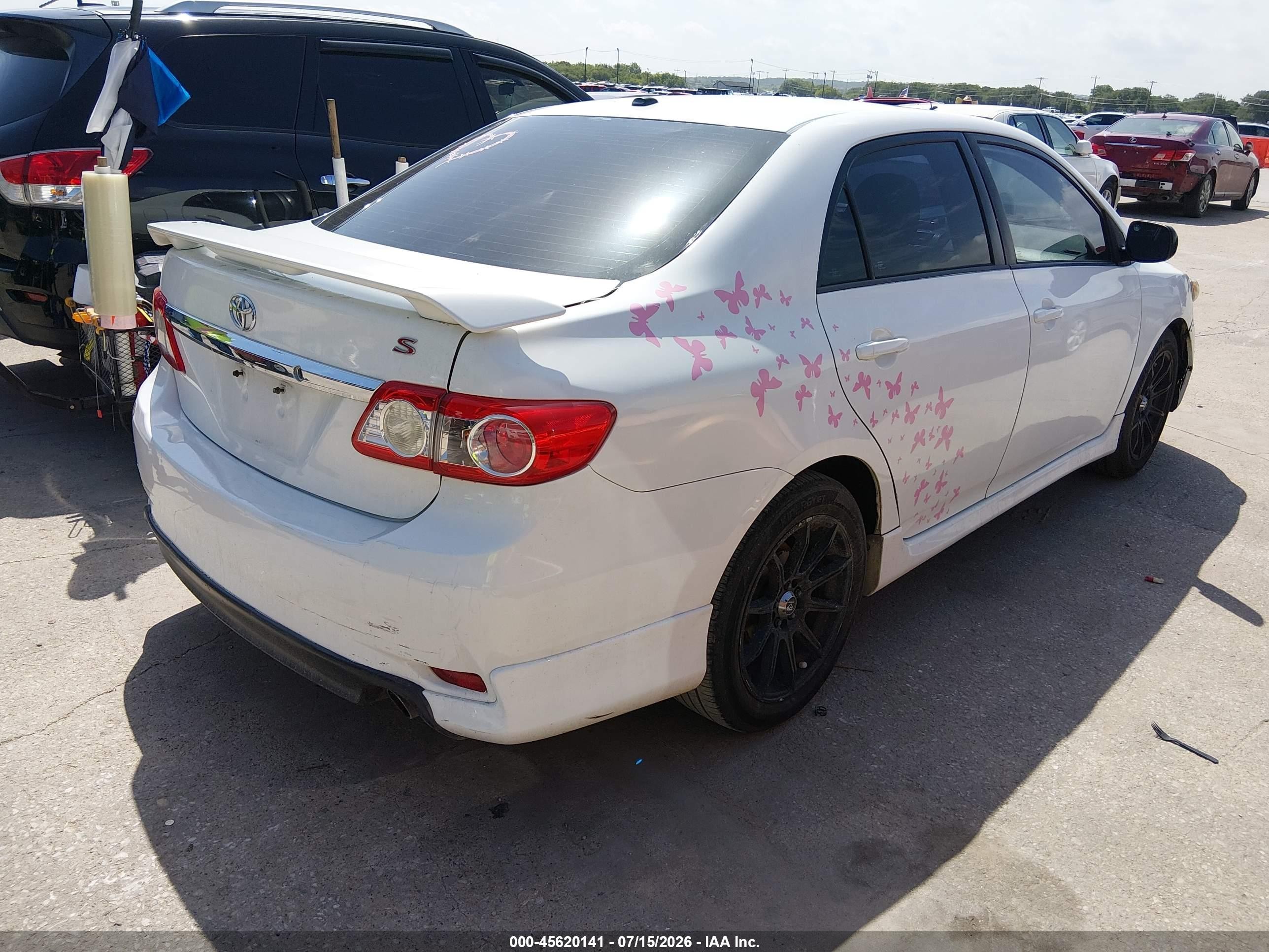 2012 Toyota Corolla S White vin: 5YFBU4EE8CP066170
