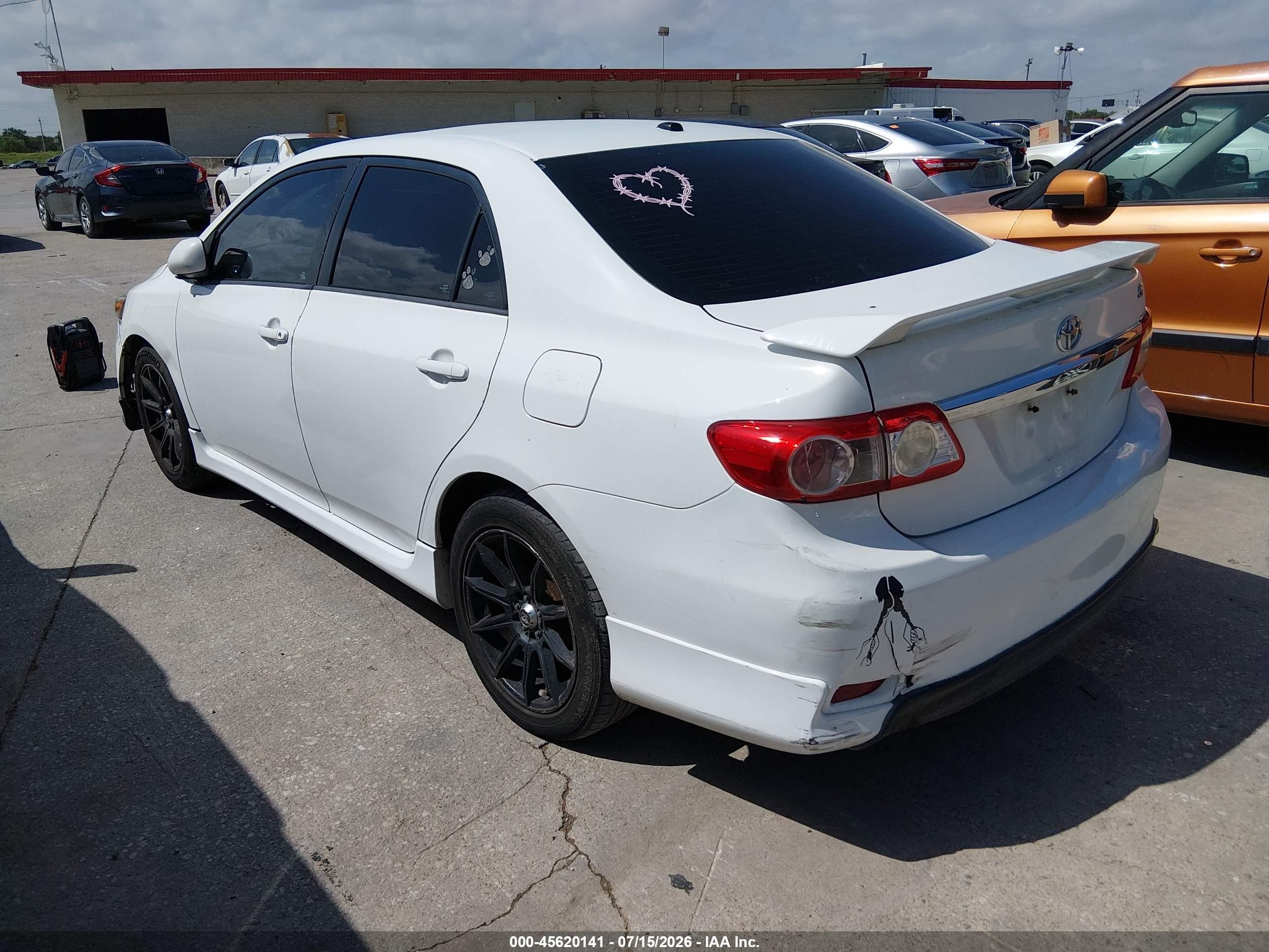 2012 Toyota Corolla S White vin: 5YFBU4EE8CP066170