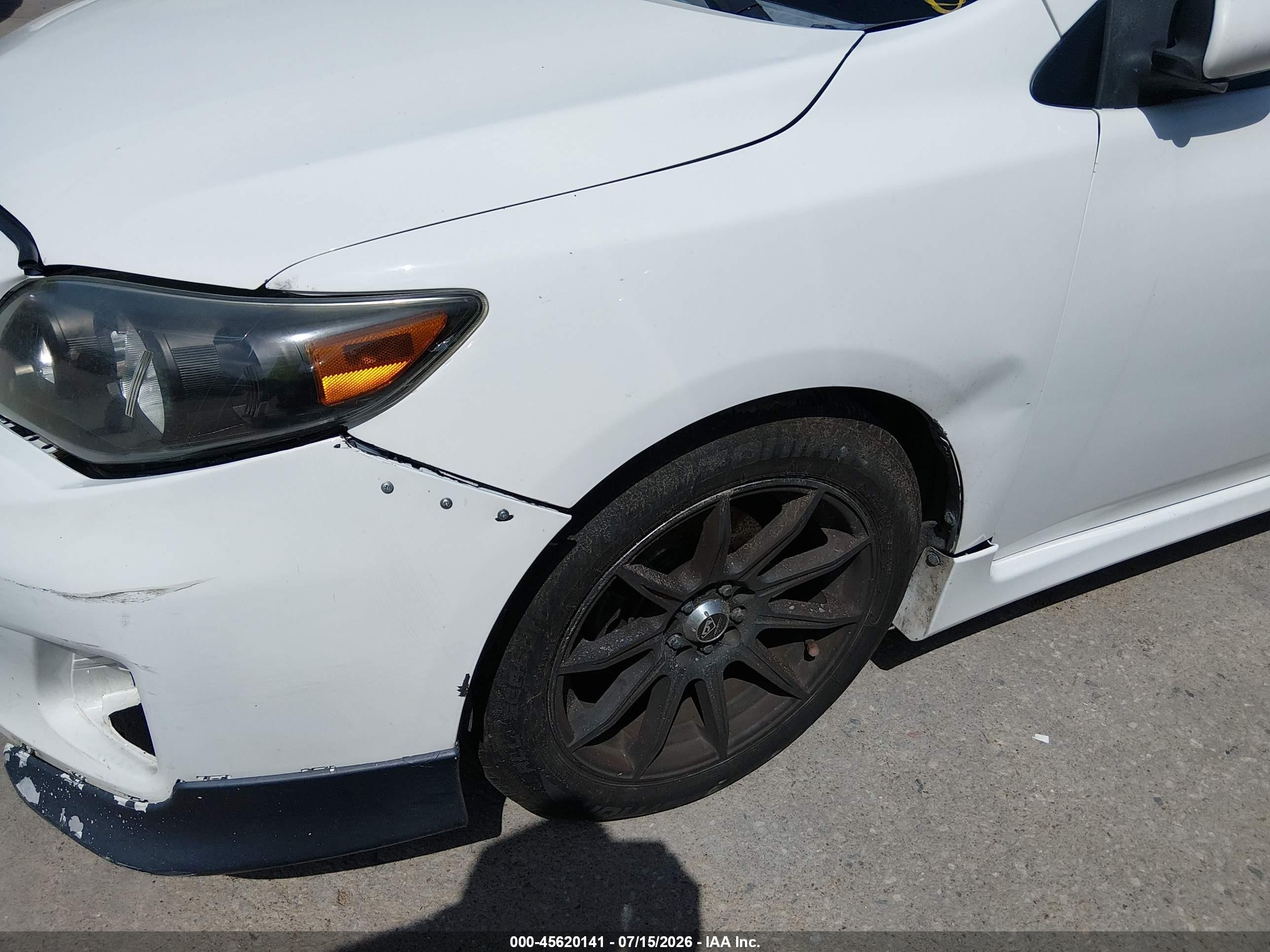 2012 Toyota Corolla S White vin: 5YFBU4EE8CP066170