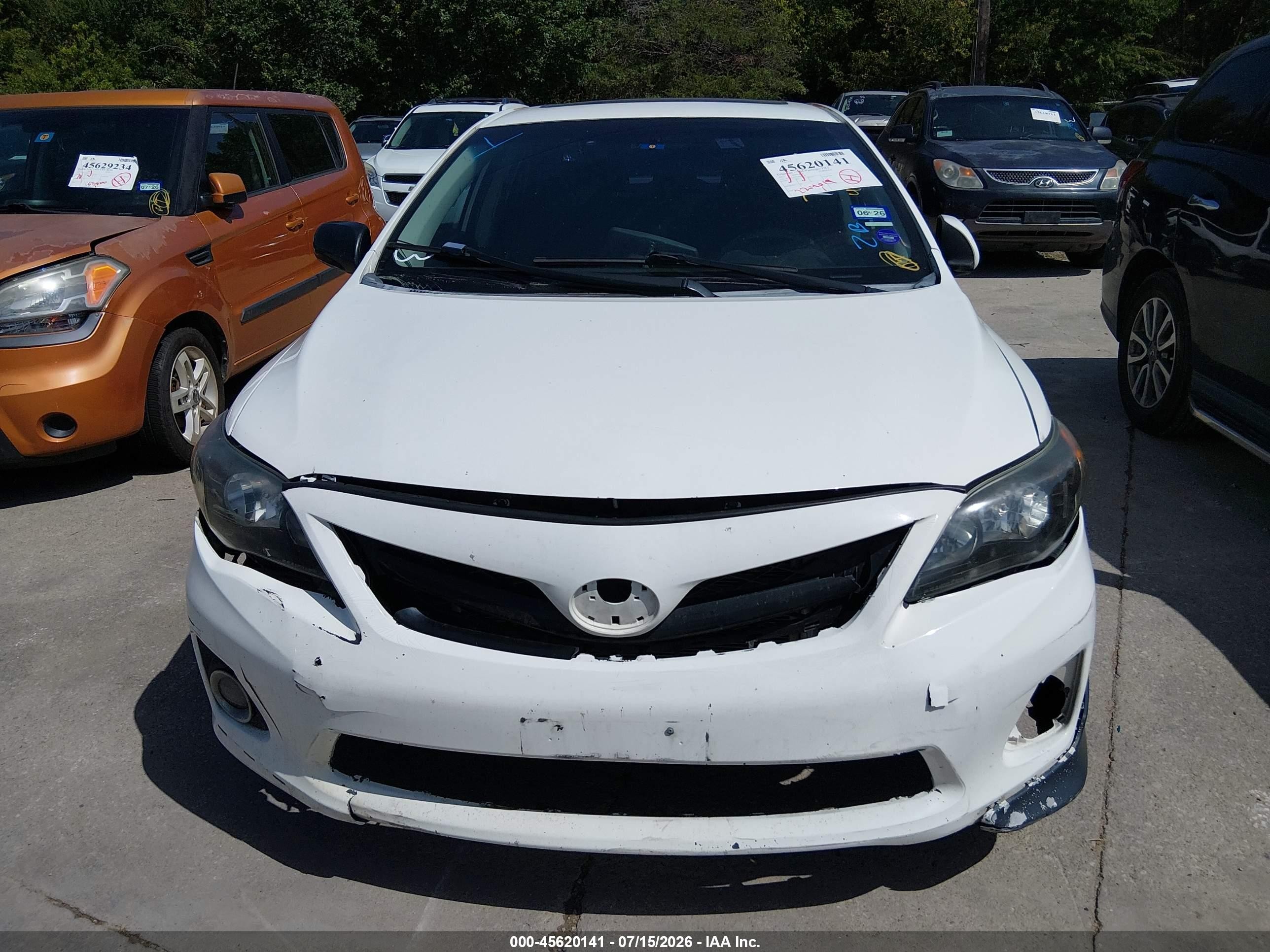 2012 Toyota Corolla S White vin: 5YFBU4EE8CP066170