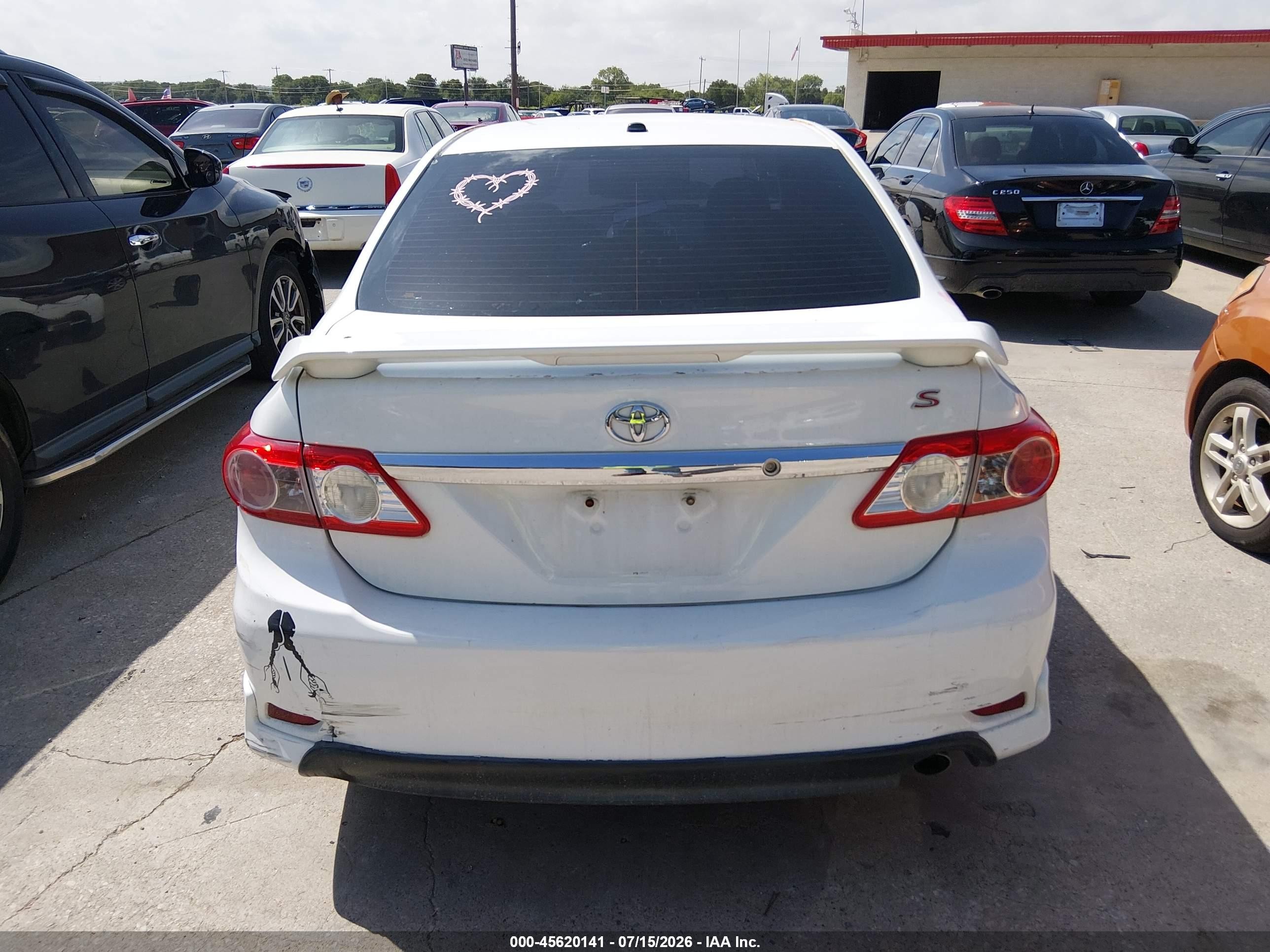 2012 Toyota Corolla S White vin: 5YFBU4EE8CP066170