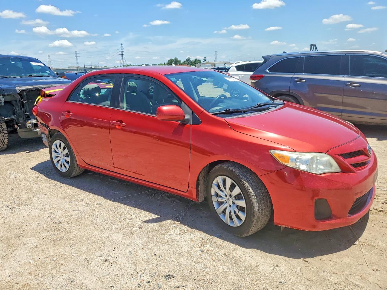 2012 Toyota Corolla Le Red vin: 5YFBU4EE8CP067397