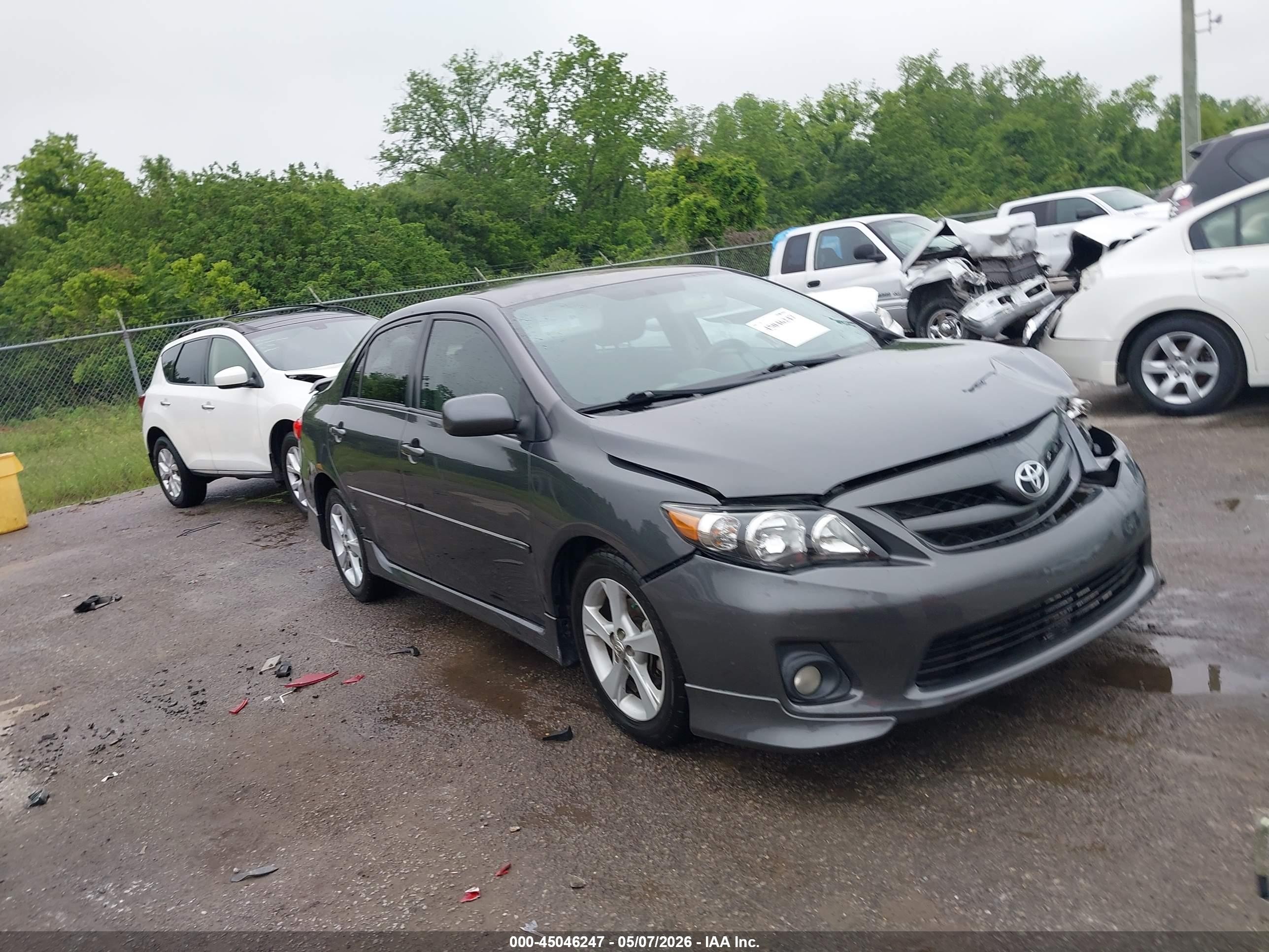 2012 Toyota Corolla L/le/s Gray vin: 5YFBU4EE8CP072633