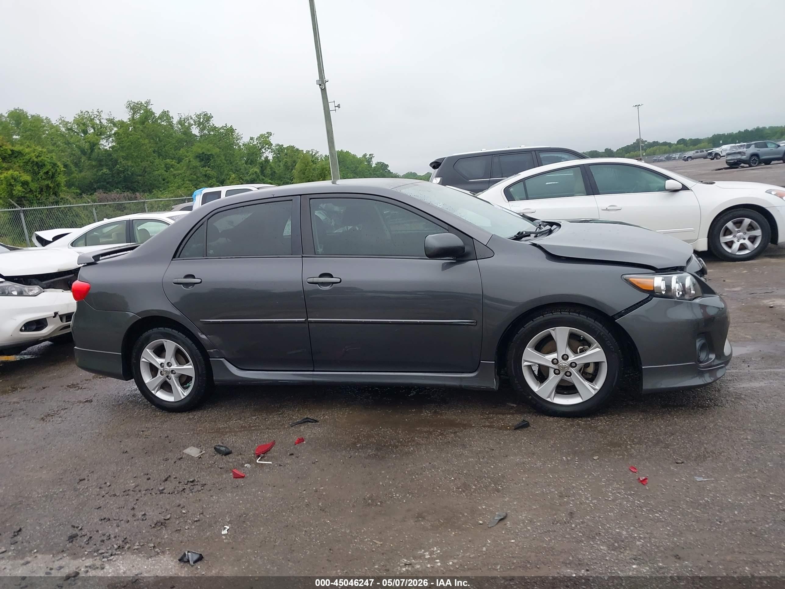 2012 Toyota Corolla L/le/s Gray vin: 5YFBU4EE8CP072633