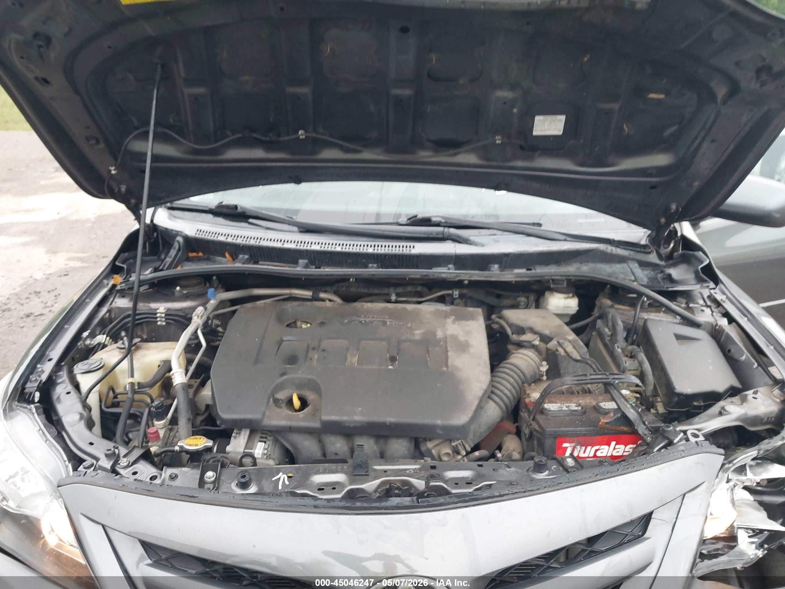 2012 Toyota Corolla L/le/s Gray vin: 5YFBU4EE8CP072633