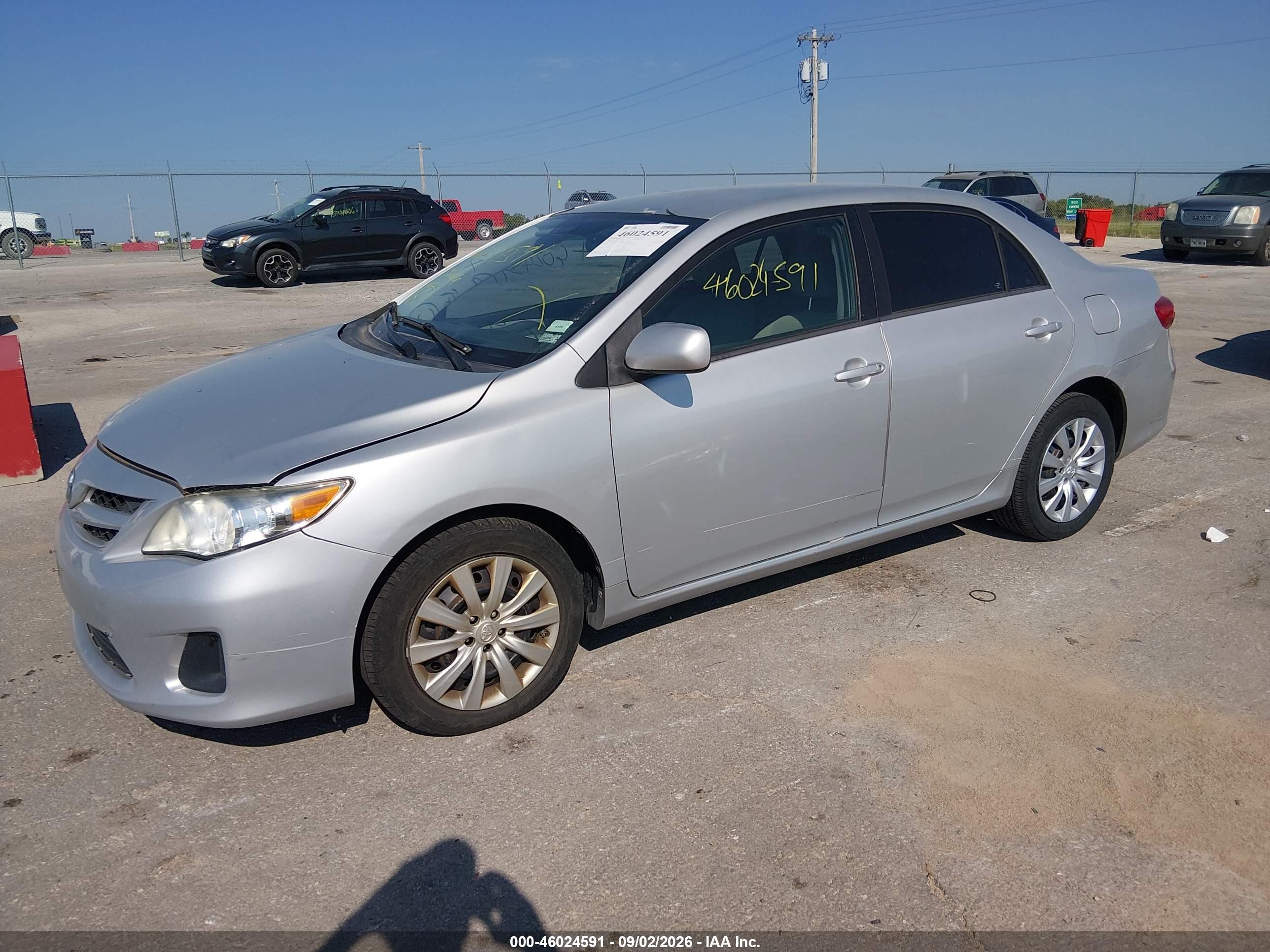 2012 Toyota Corolla Le Silver vin: 5YFBU4EE8CP072924