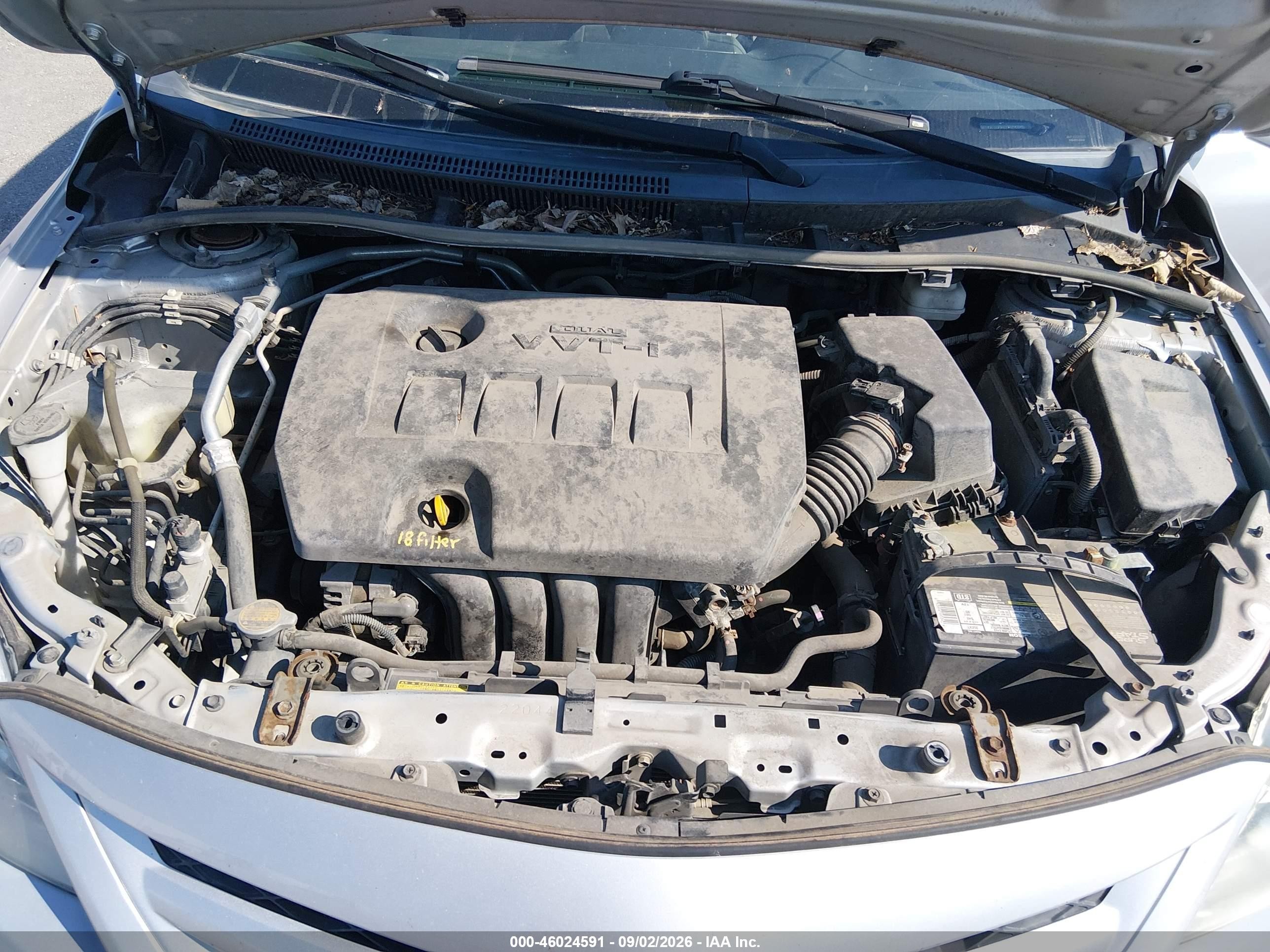 2012 Toyota Corolla Le Silver vin: 5YFBU4EE8CP072924