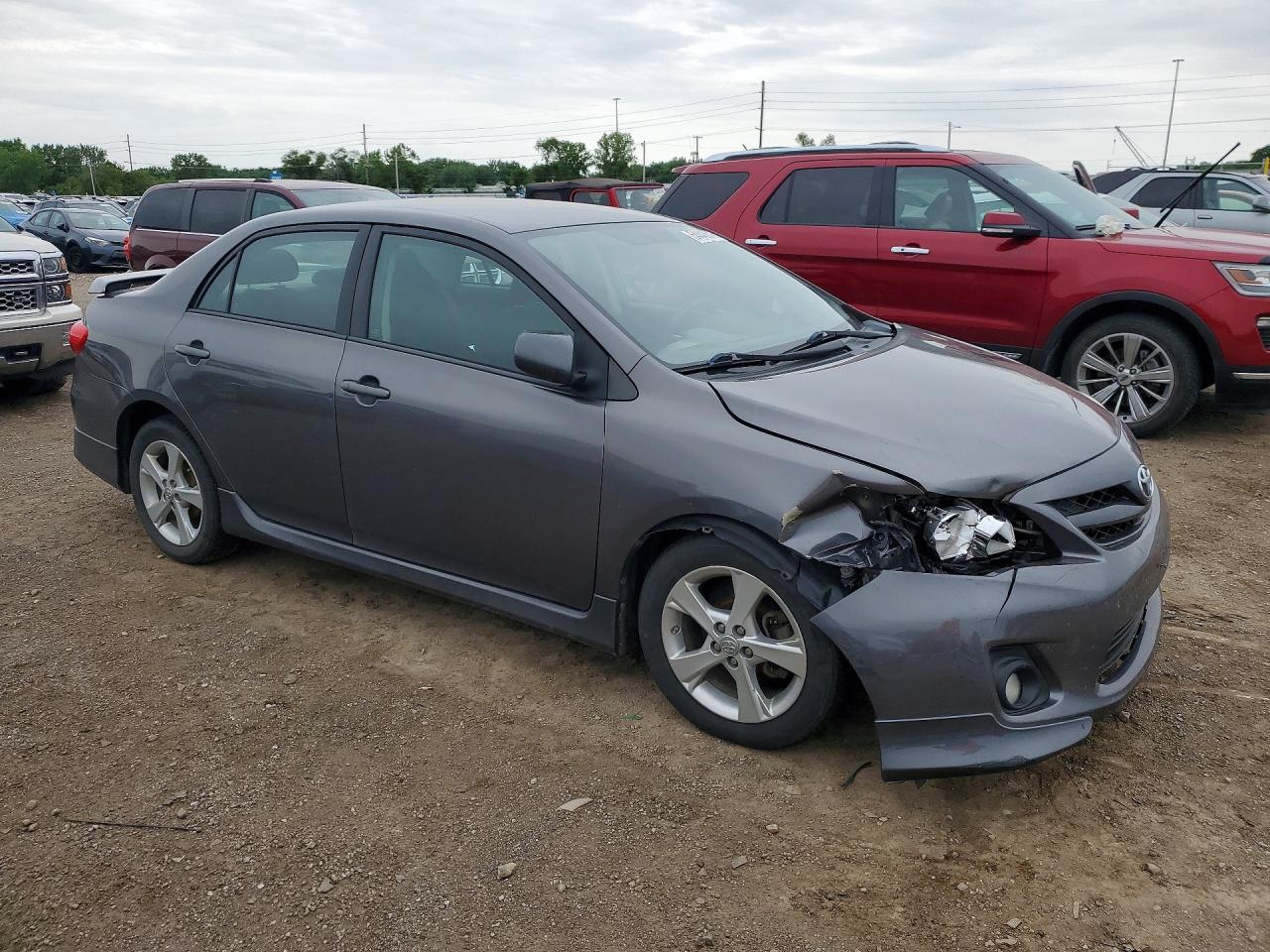 2012 Toyota Corolla S Gray vin: 5YFBU4EE8CP073913