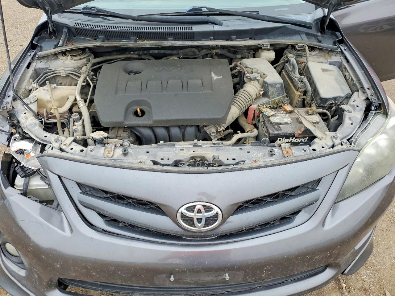2012 Toyota Corolla S Gray vin: 5YFBU4EE8CP073913