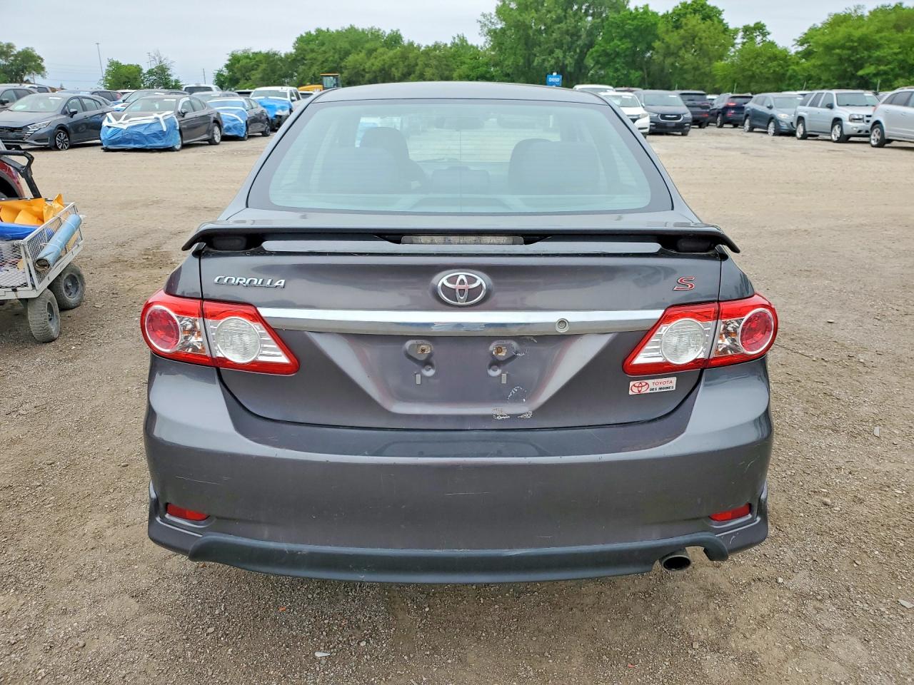 2012 Toyota Corolla S Gray vin: 5YFBU4EE8CP073913