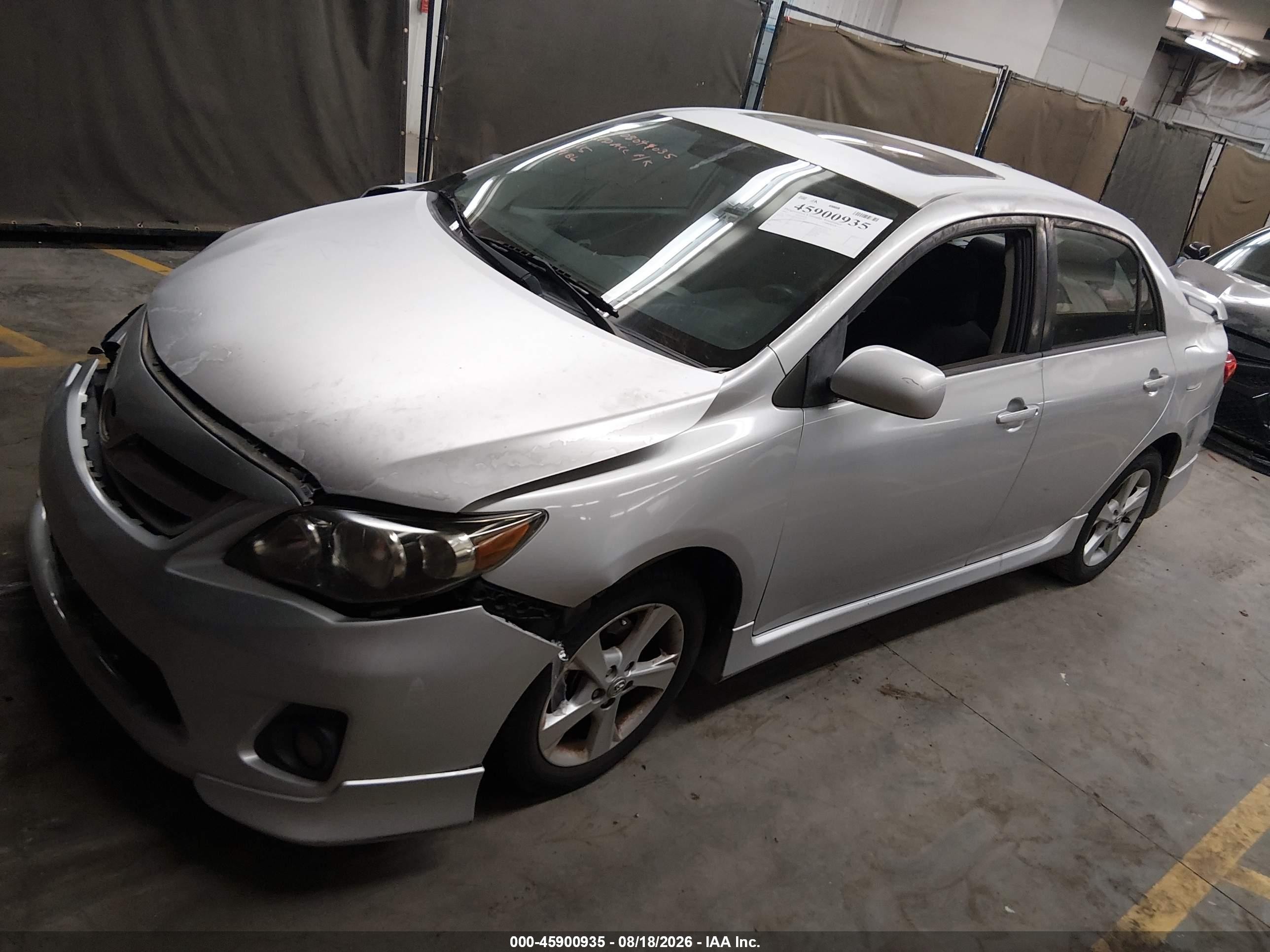 2012 Toyota Corolla S Gray vin: 5YFBU4EE8CP074186